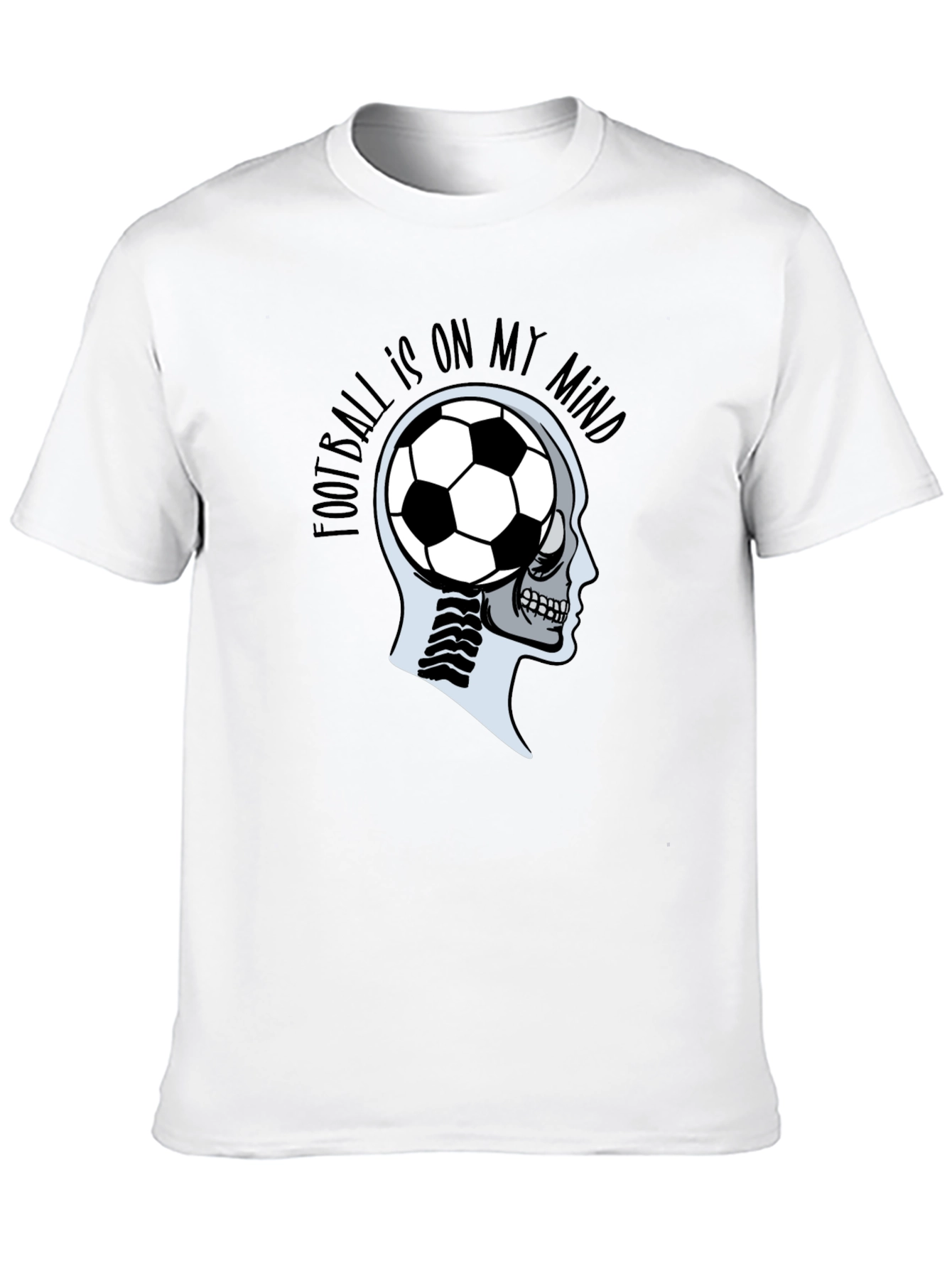 Football Brain T-Shirt - Soccer On My Mind Tee