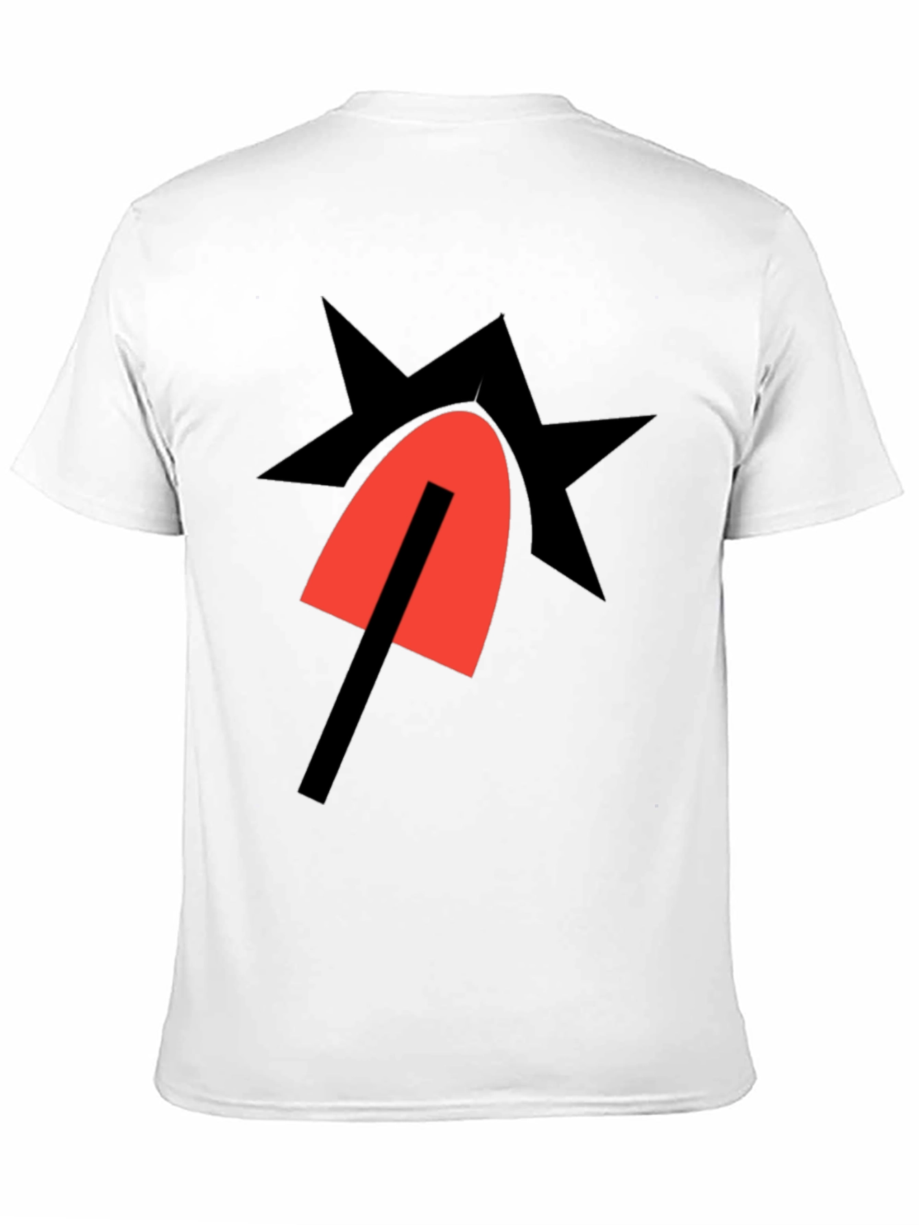 Bold Graphic Tee - Abstract Star & Shape Design