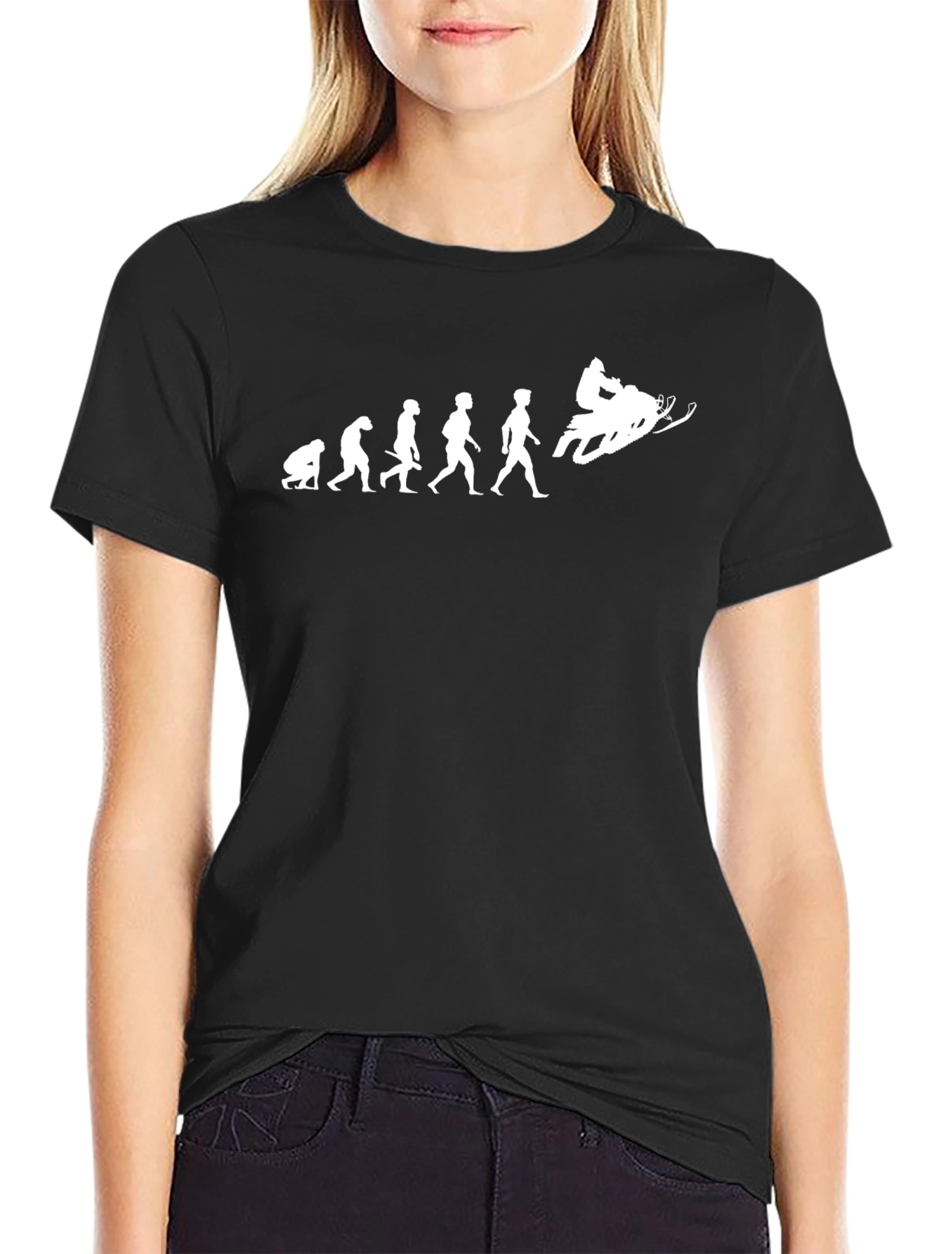 Evolution Snowmobile T-Shirt - Black