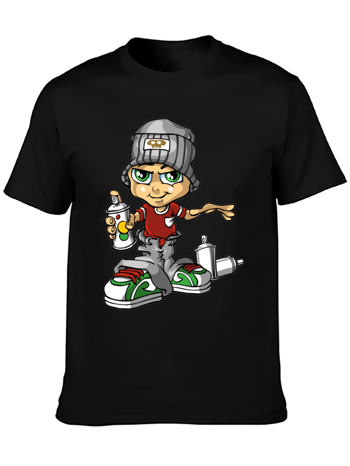 Graffiti Artist Graphic Tee - Cool Urban Style