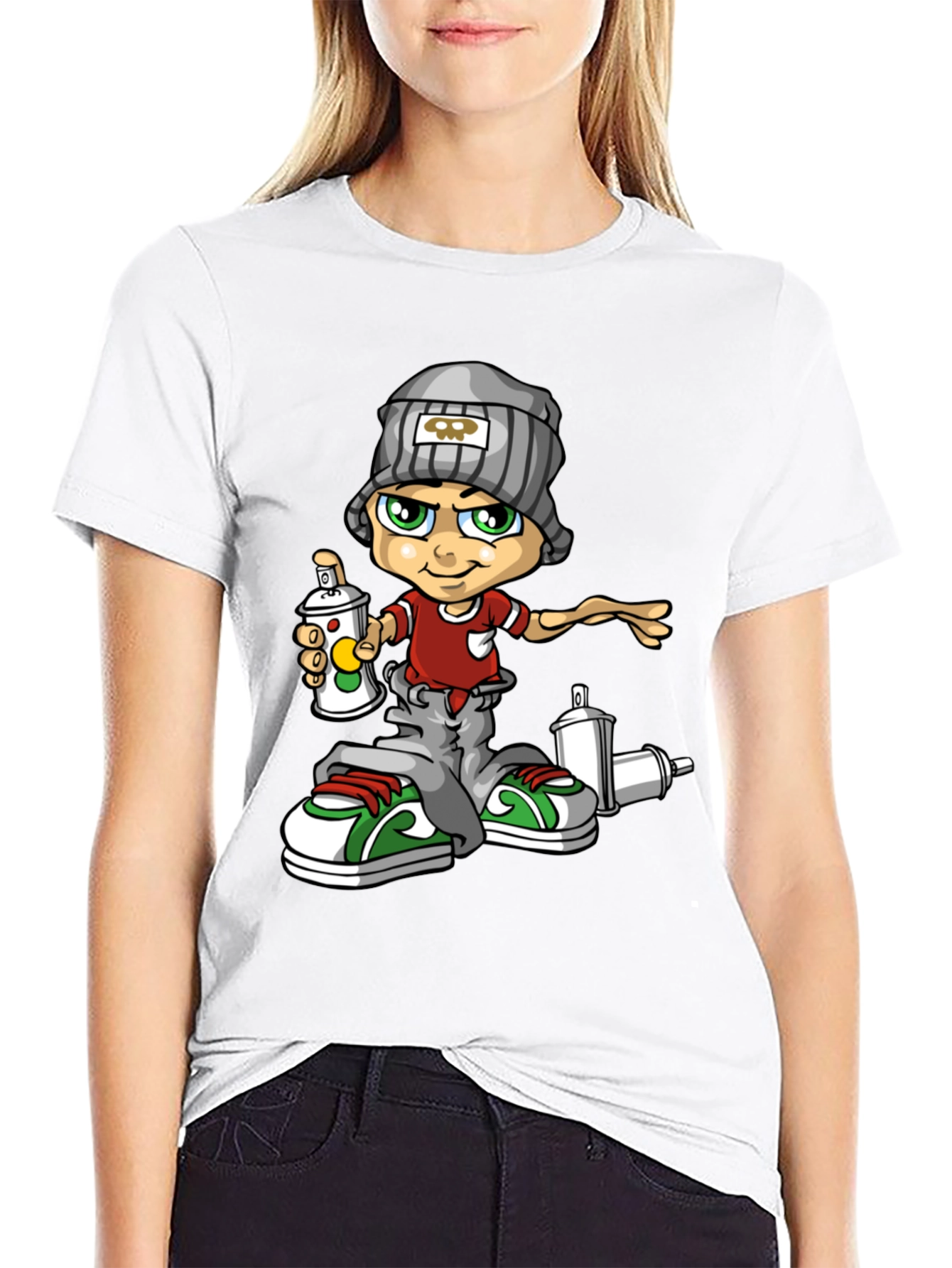 Graffiti Artist Graphic Tee - Cool Urban Style