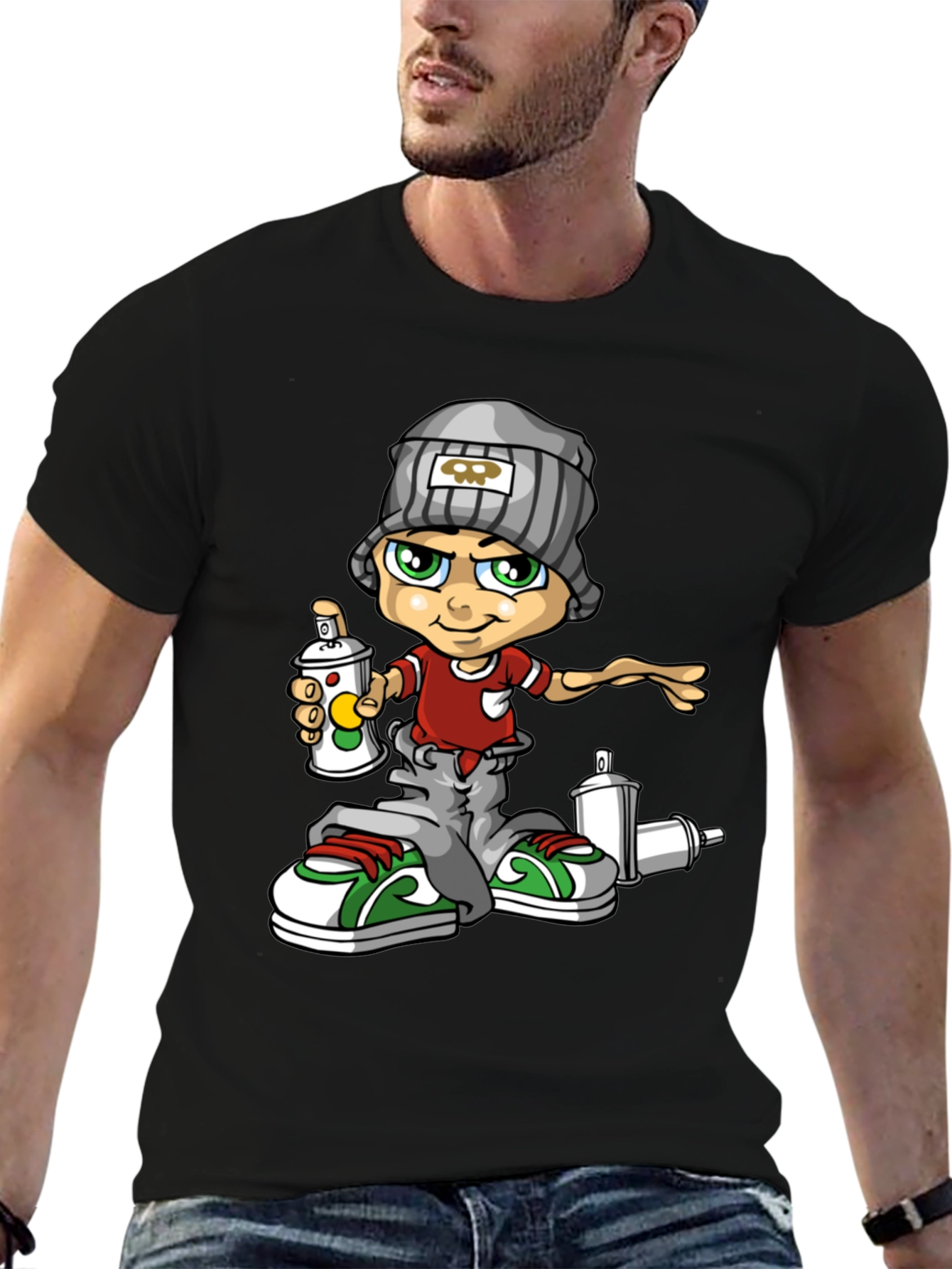 Graffiti Artist Graphic Tee - Cool Urban Style