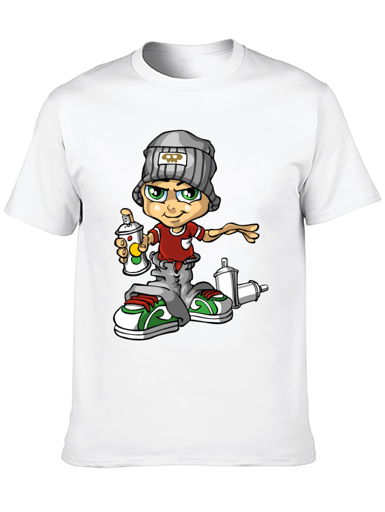 Graffiti Artist Graphic Tee - Cool Urban Style