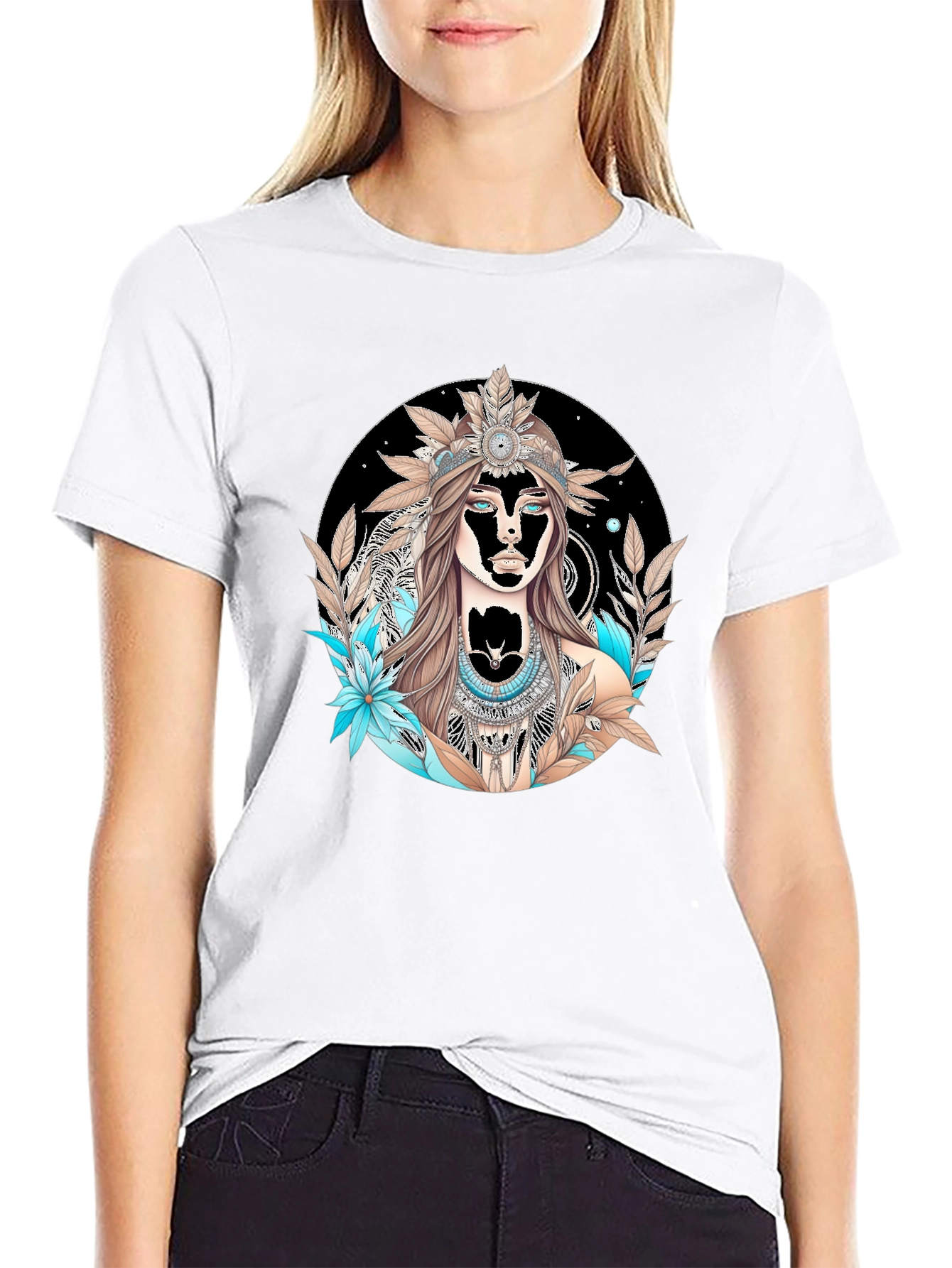 Mystic Woman Graphic T-Shirt - Black
