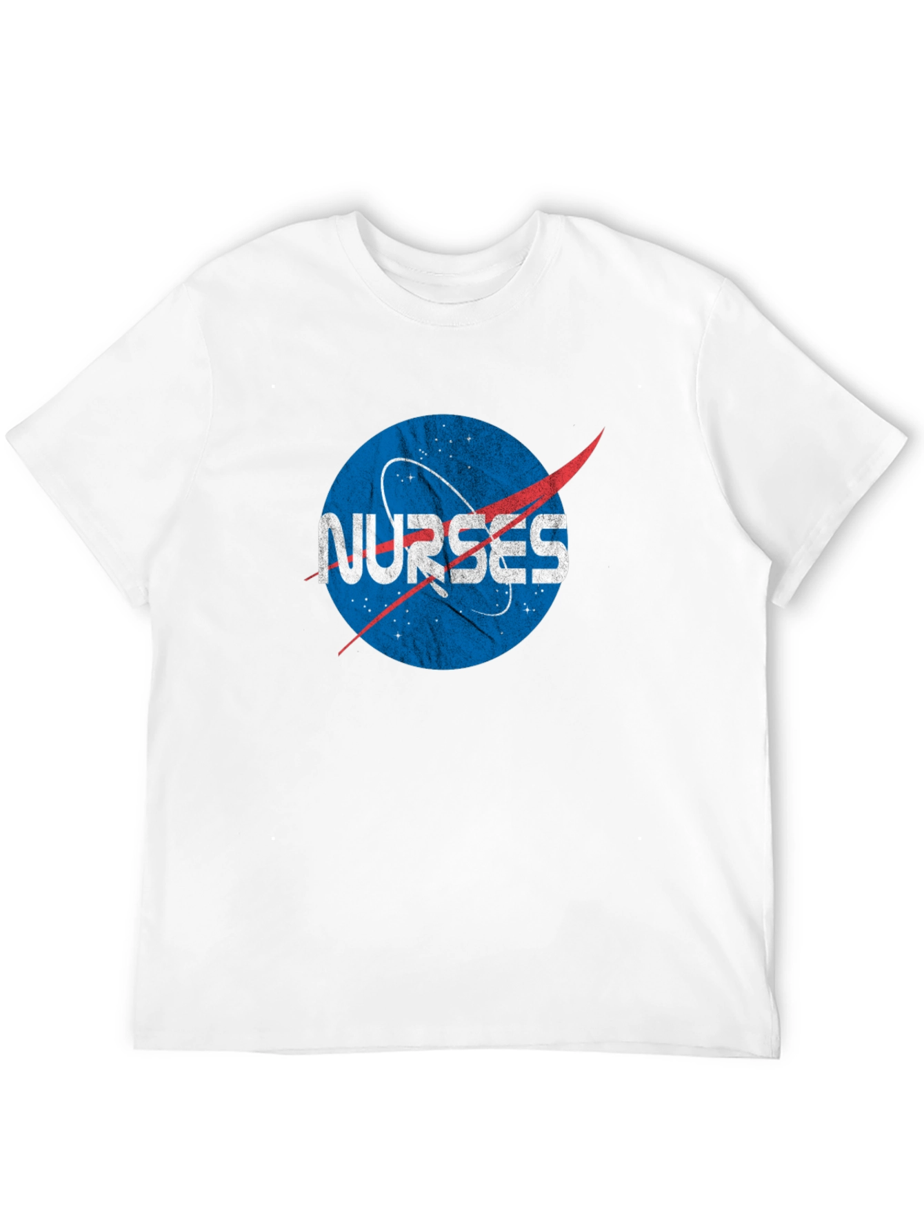 Nurses NASA Logo Black T-Shirt