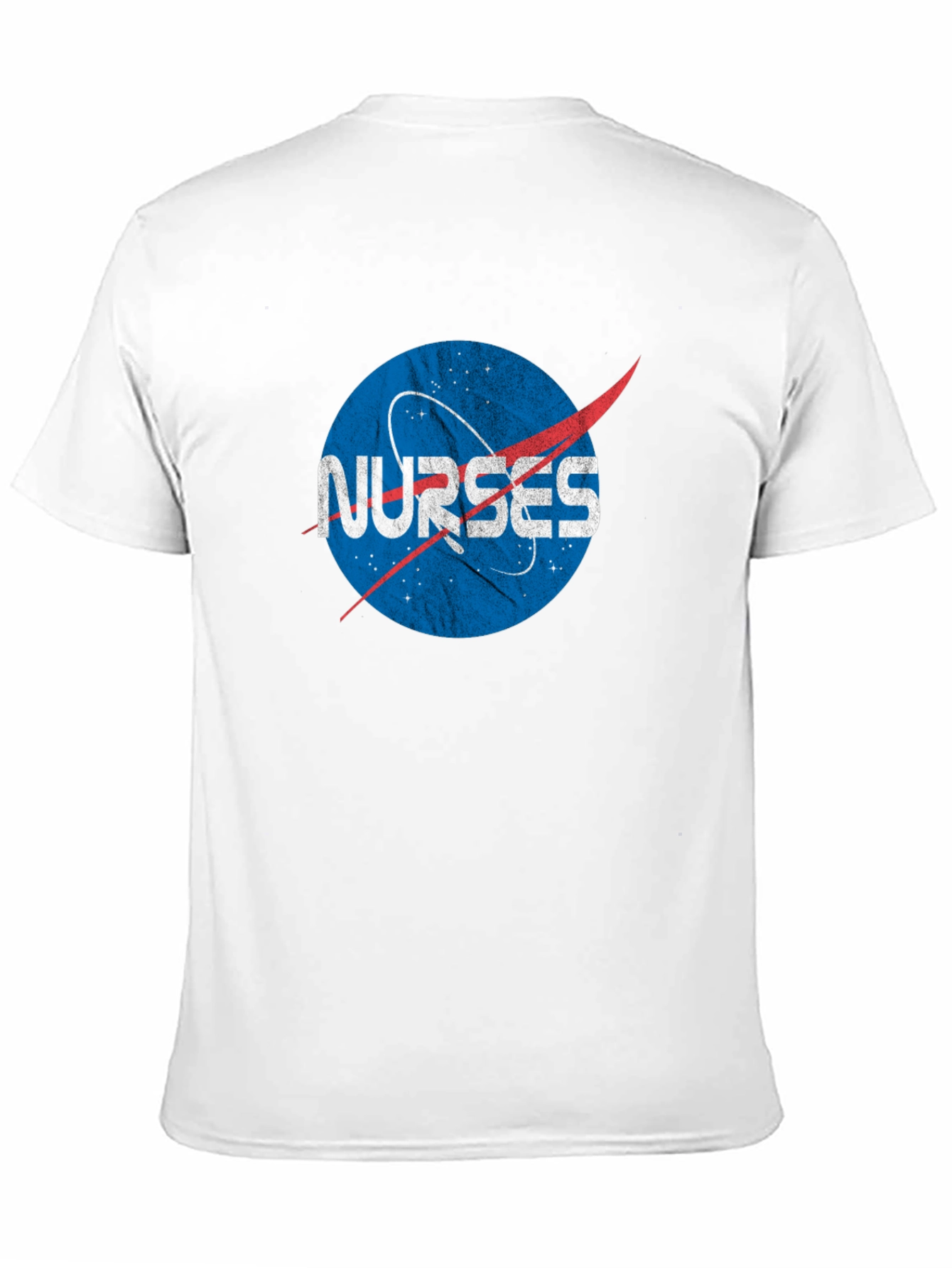 Nurses NASA Logo Black T-Shirt