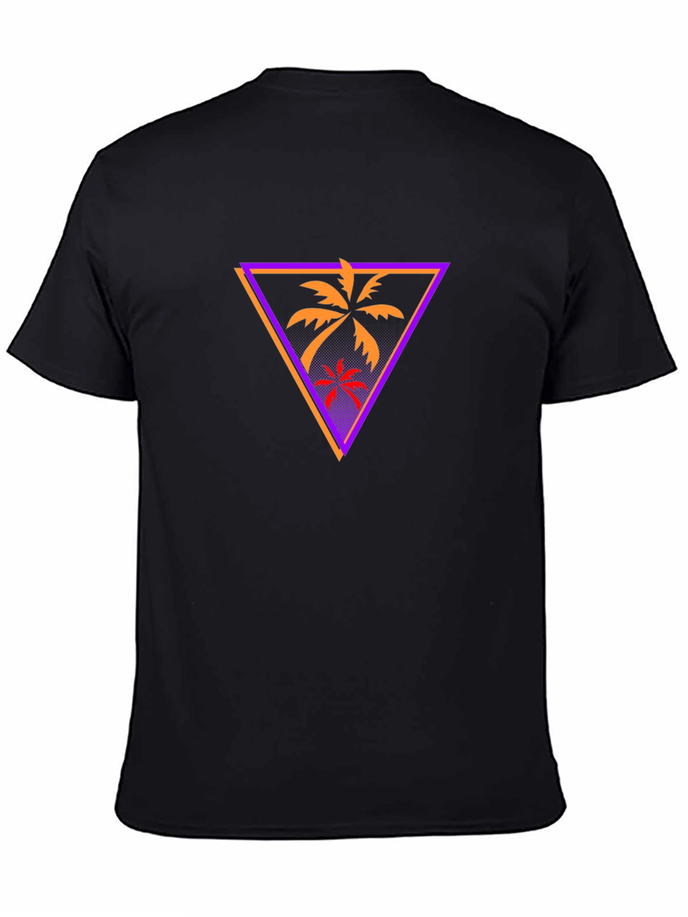 Tropical Palm Tree Graphic Tee - Retro Style