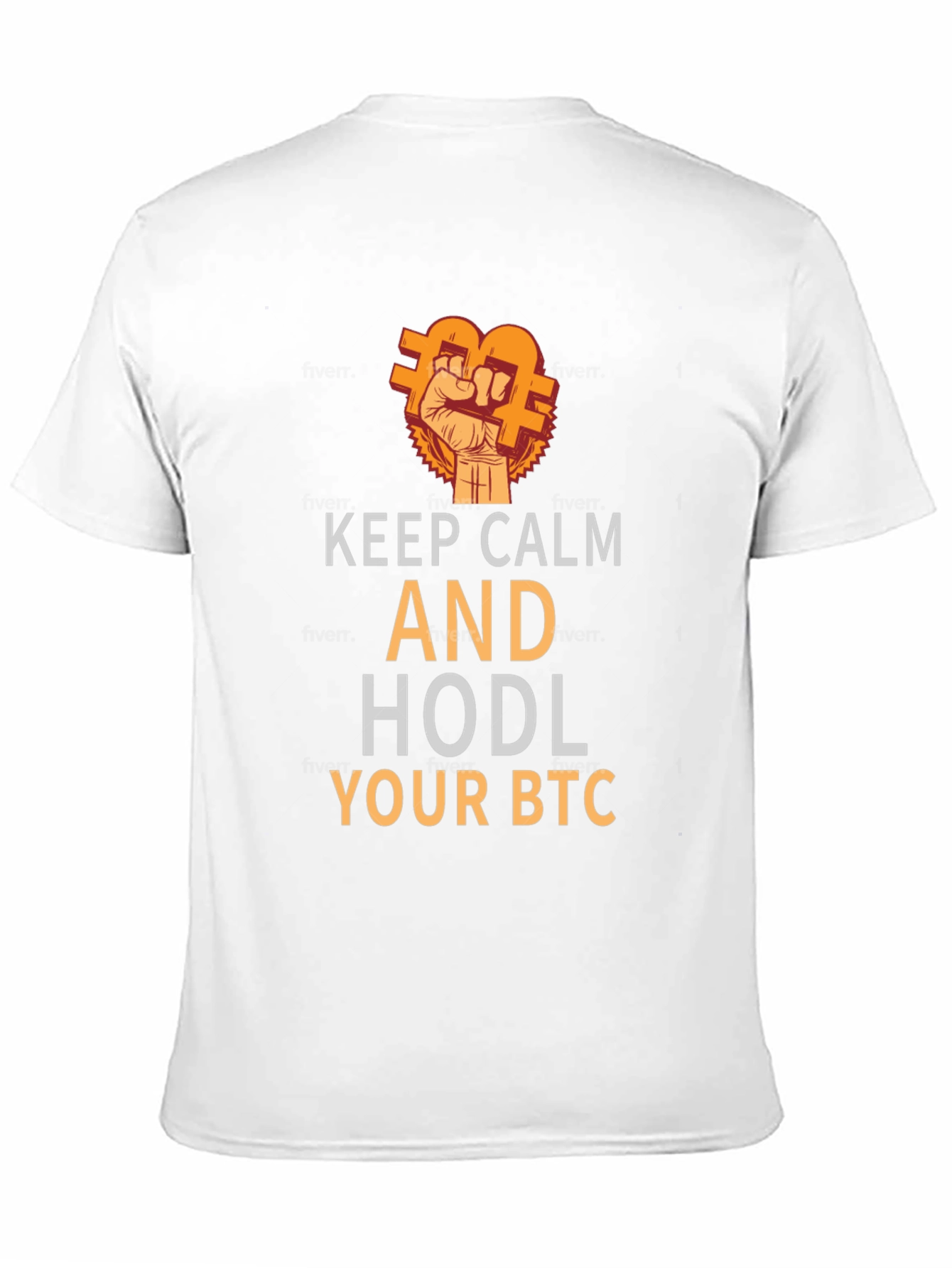 Keep Calm and HODL Your BTC Black T-Shirt