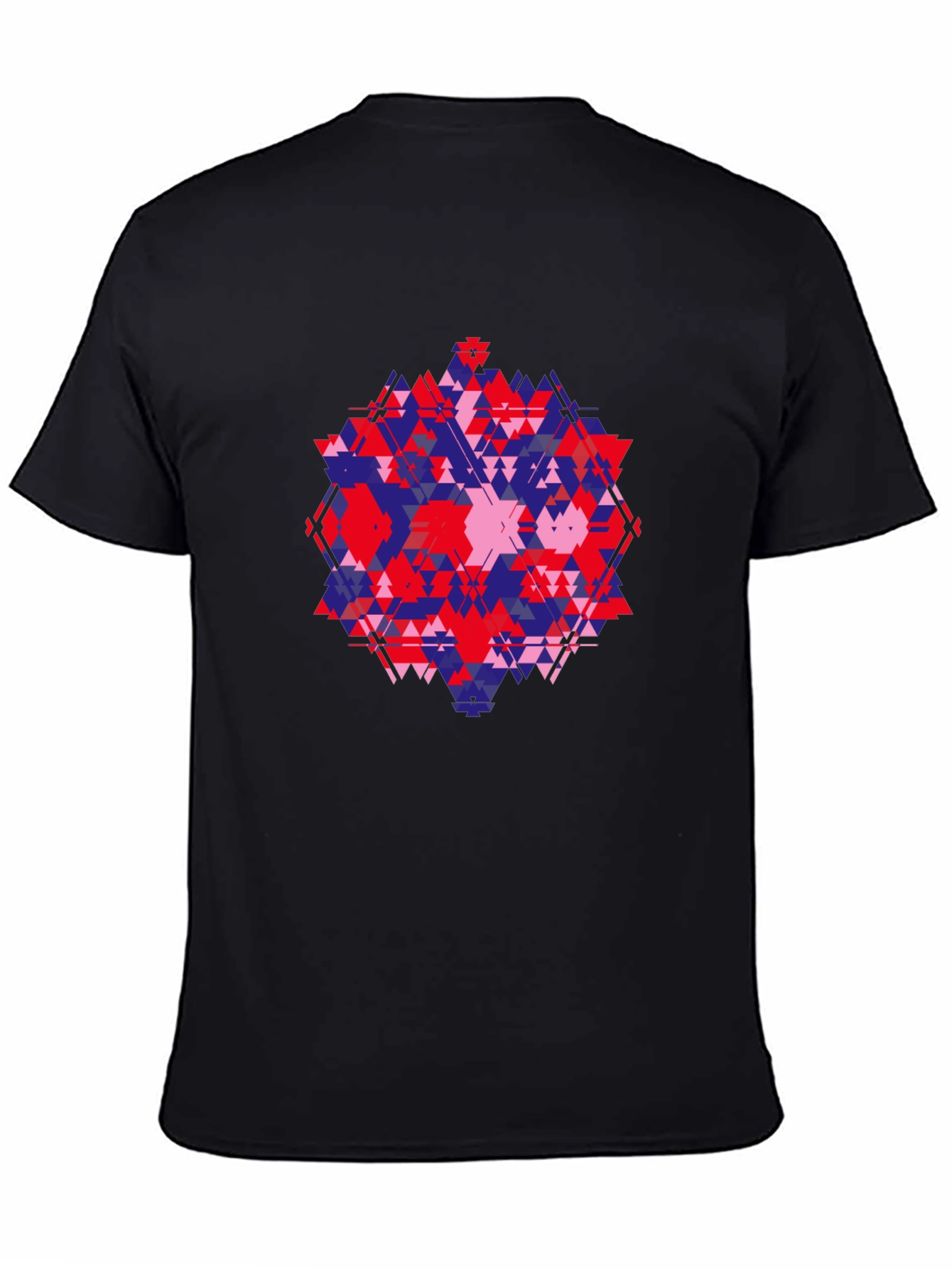 Geometric Graphic Tee - Abstract Triangle Design