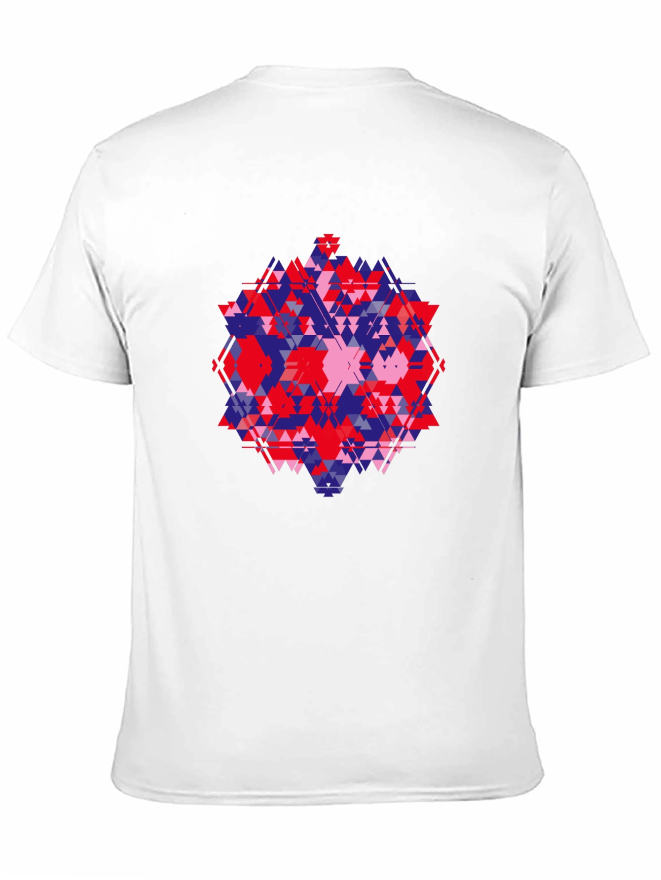 Geometric Graphic Tee - Abstract Triangle Design