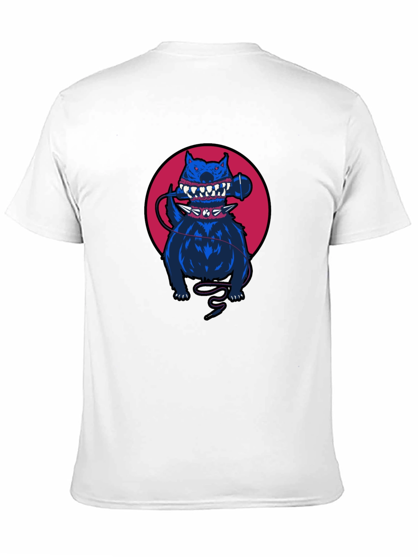 Cool Graphic T-Shirt - Spiked Collar Dog Design