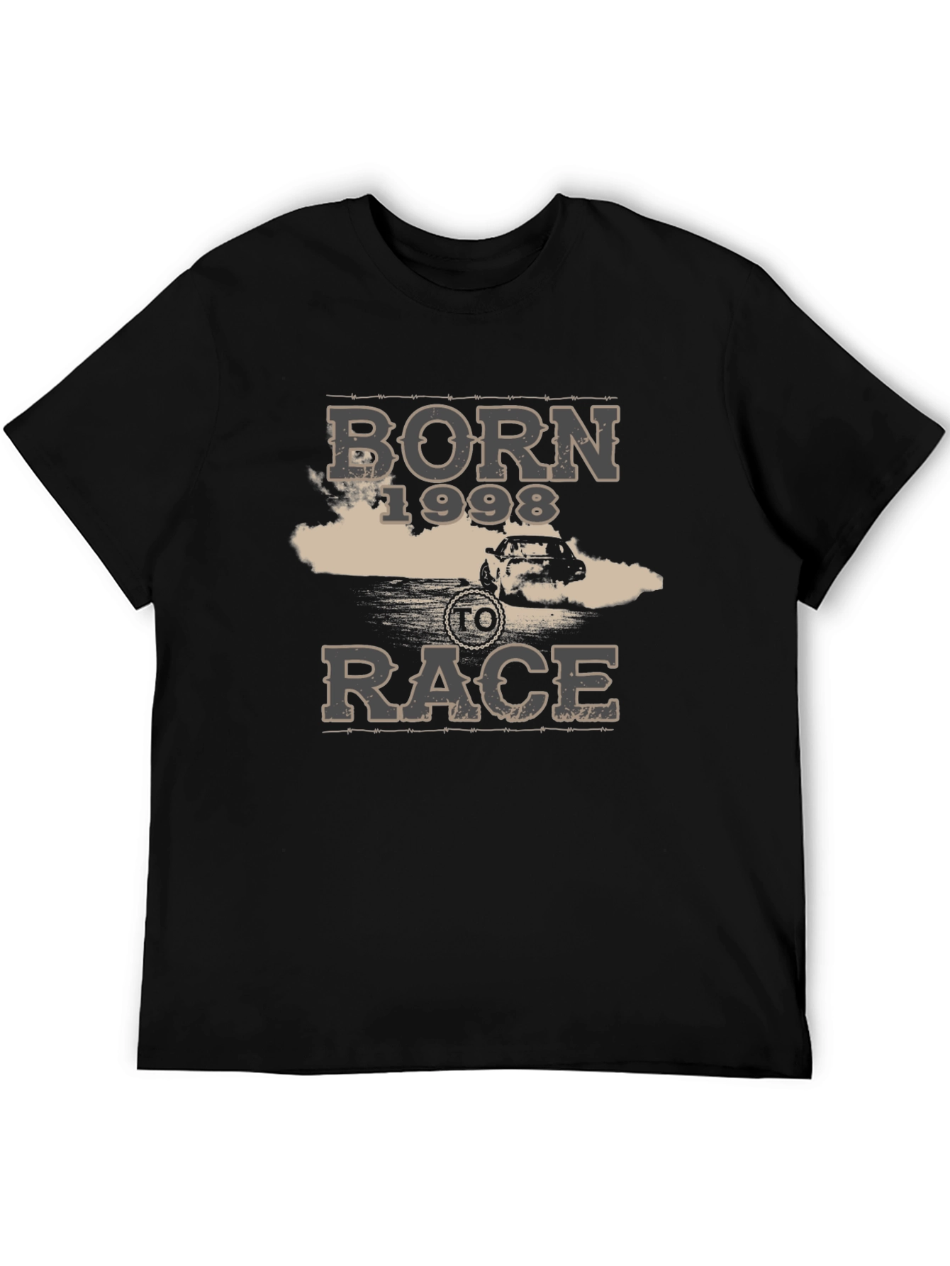 Born 1998 to Race Black Graphic T-Shirt