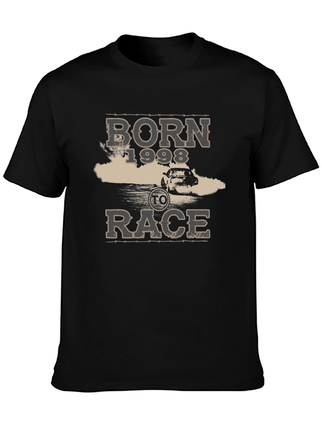 Born 1998 to Race Black Graphic T-Shirt