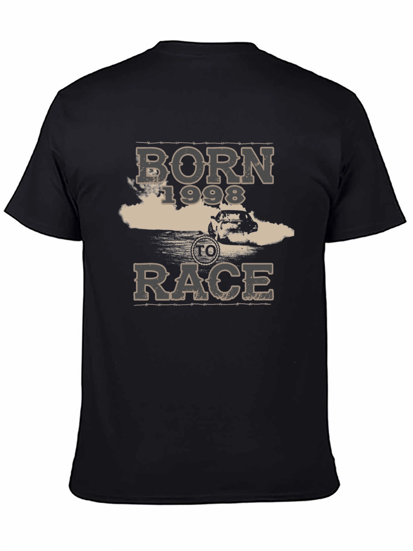 Born 1998 to Race Black Graphic T-Shirt