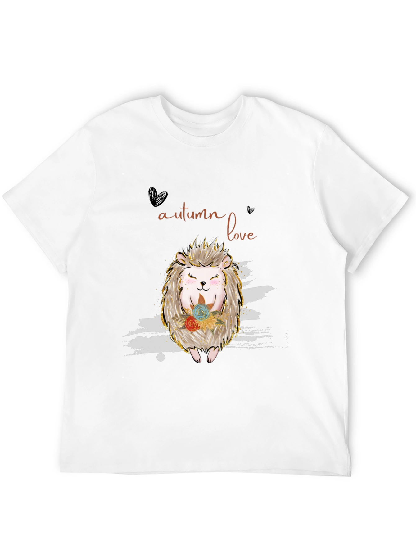 Autumn Love Hedgehog Graphic Tee