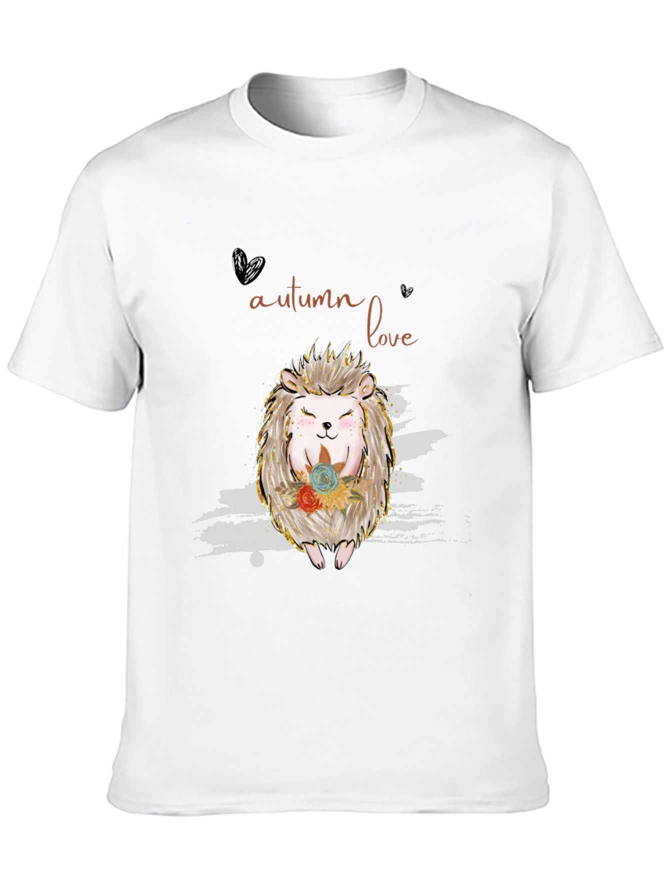 Autumn Love Hedgehog Graphic Tee