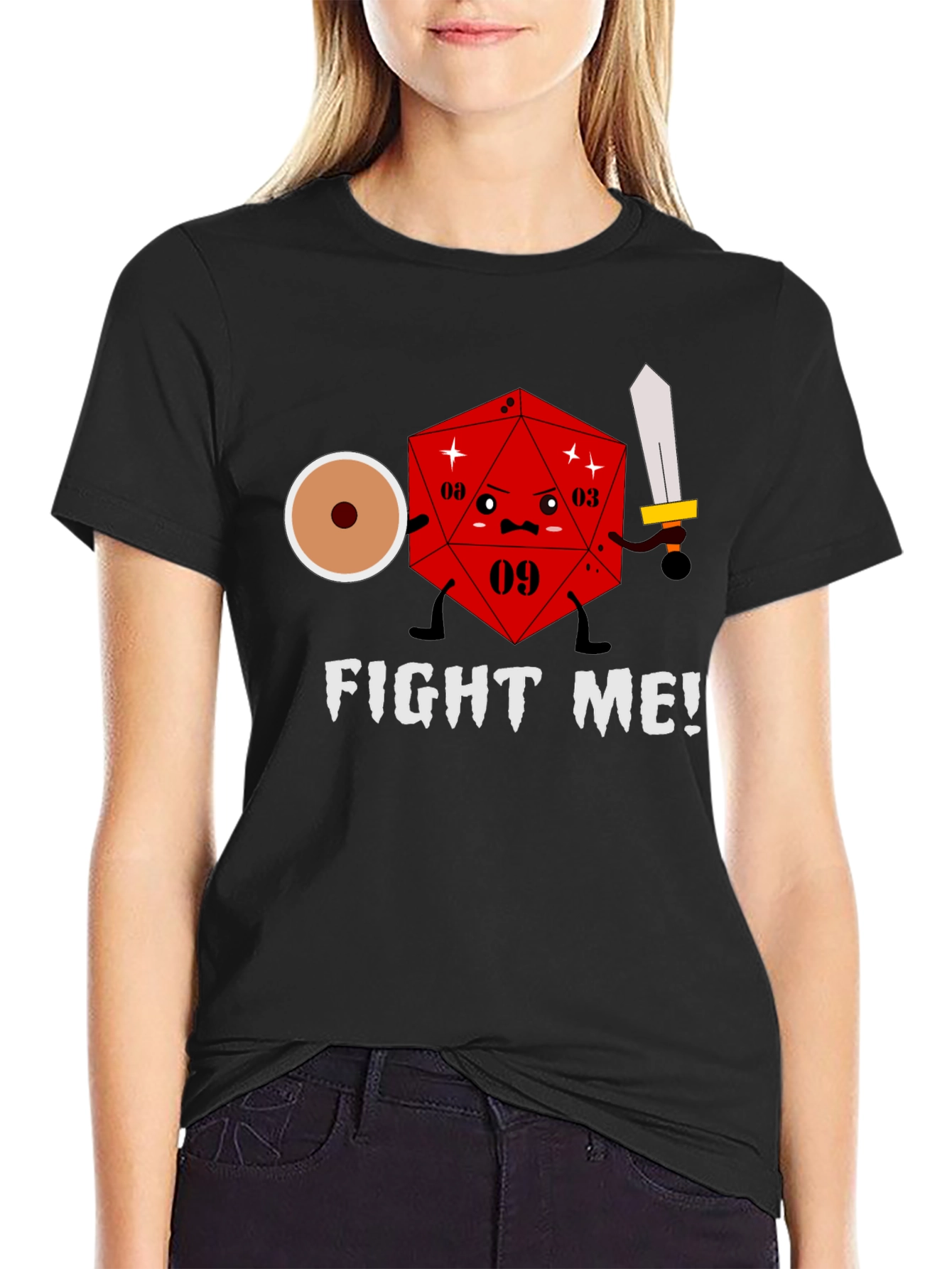 D&D Fight Me! T-Shirt - Role Playing Game Tee
