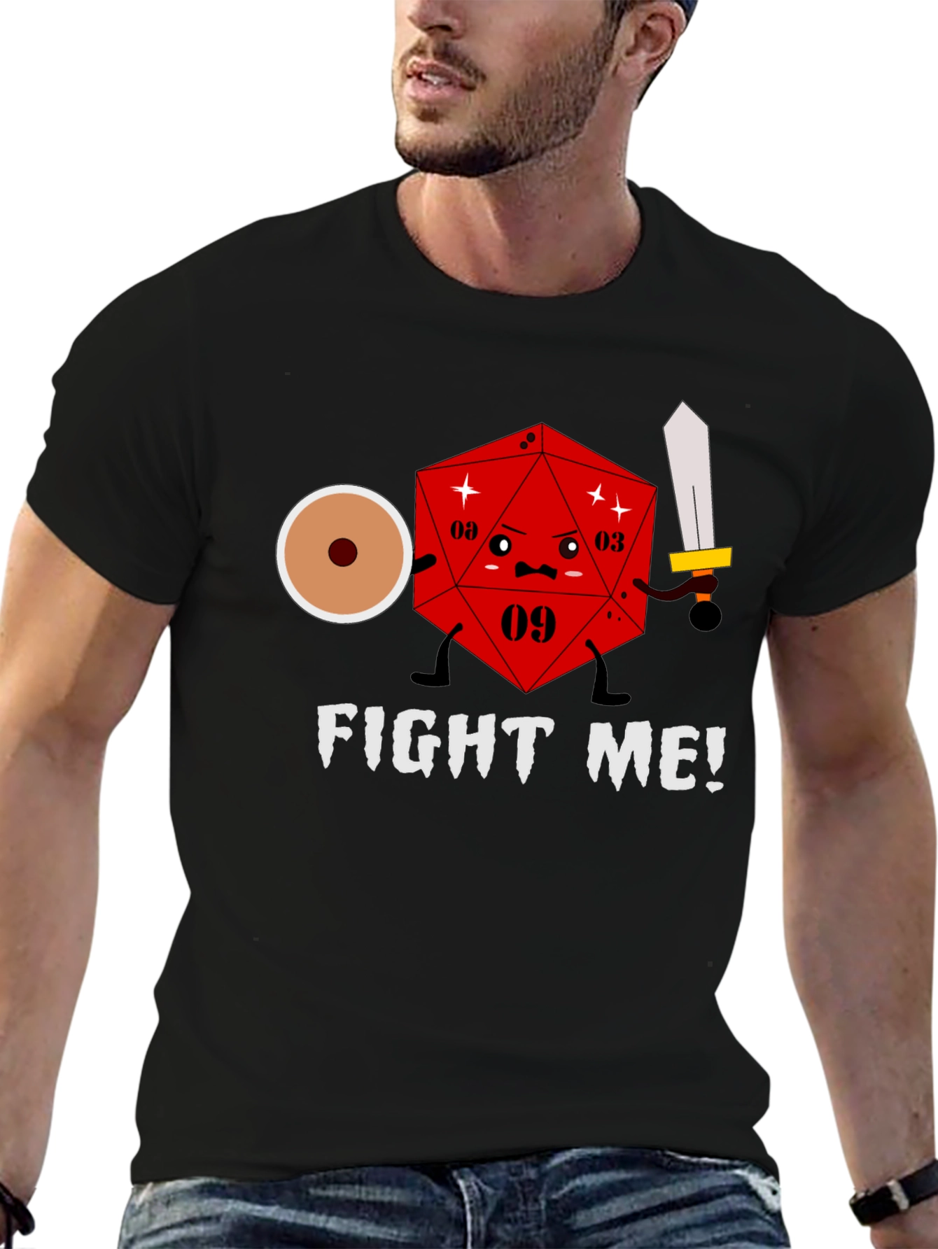 D&D Fight Me! T-Shirt - Role Playing Game Tee