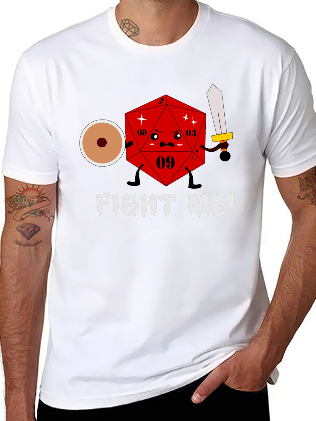 D&D Fight Me! T-Shirt - Role Playing Game Tee