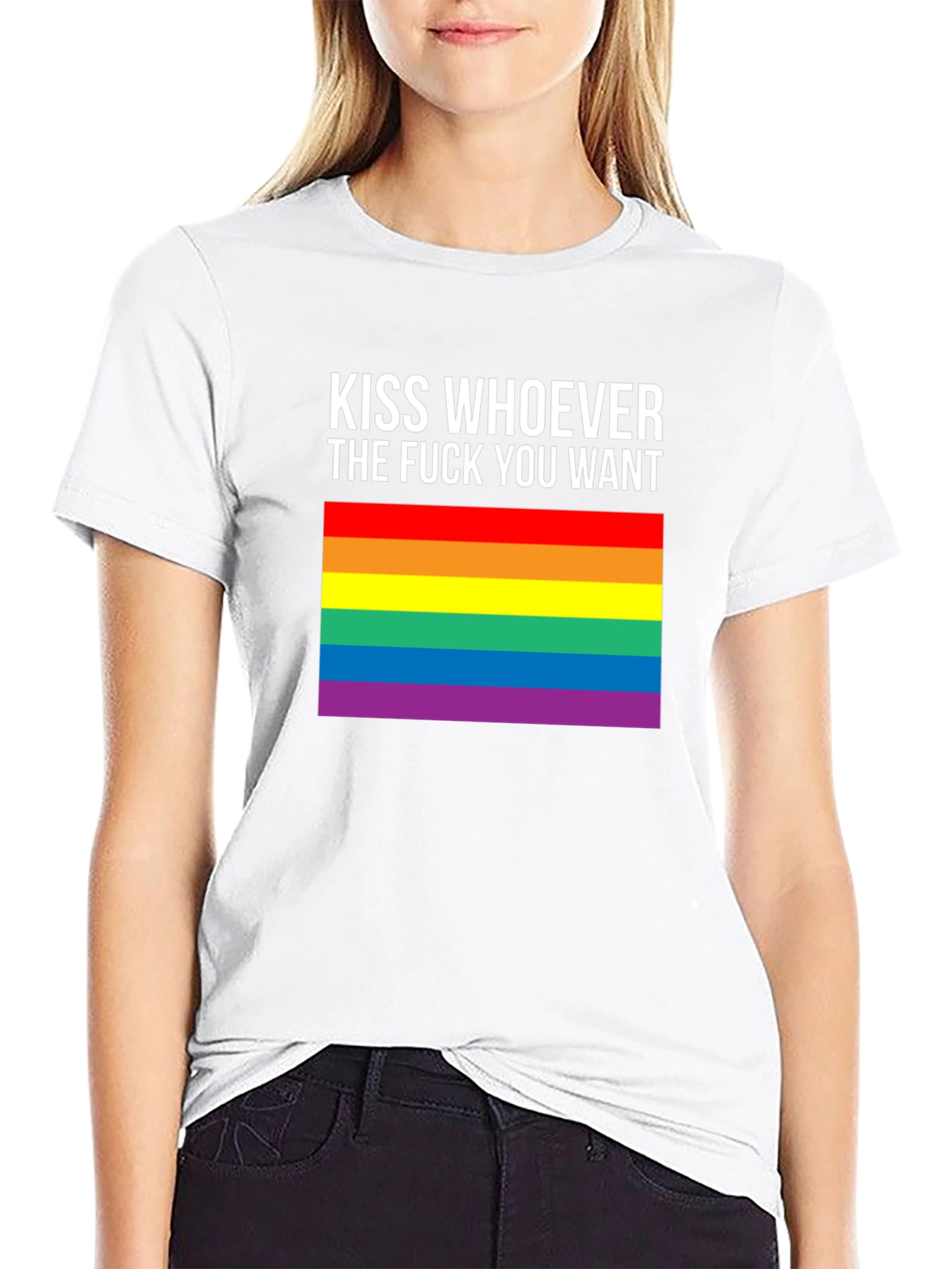 LGBT Pride T-Shirt - Kiss Whoever