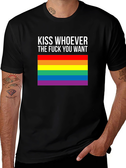 LGBT Pride T-Shirt - Kiss Whoever