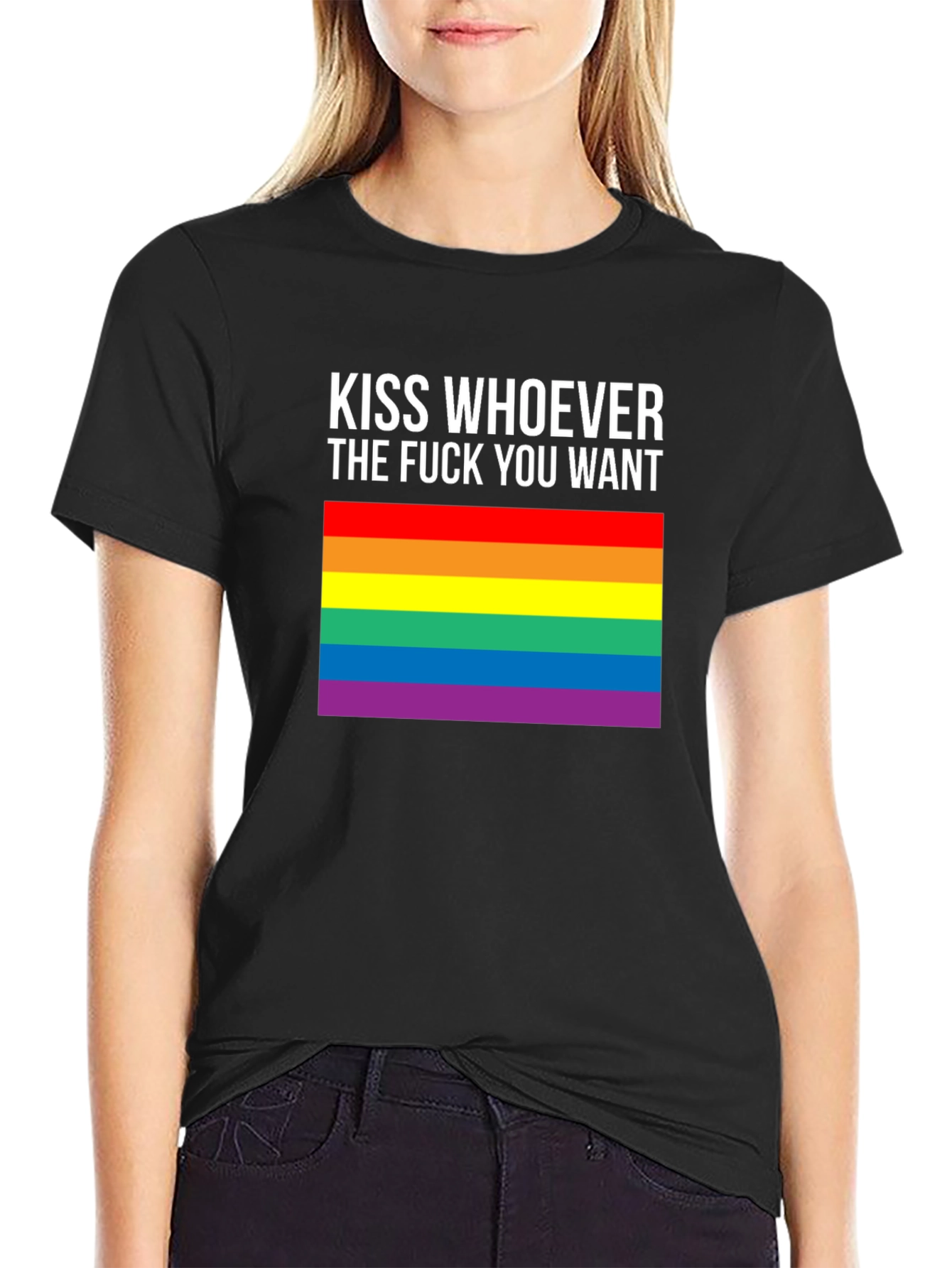 LGBT Pride T-Shirt - Kiss Whoever