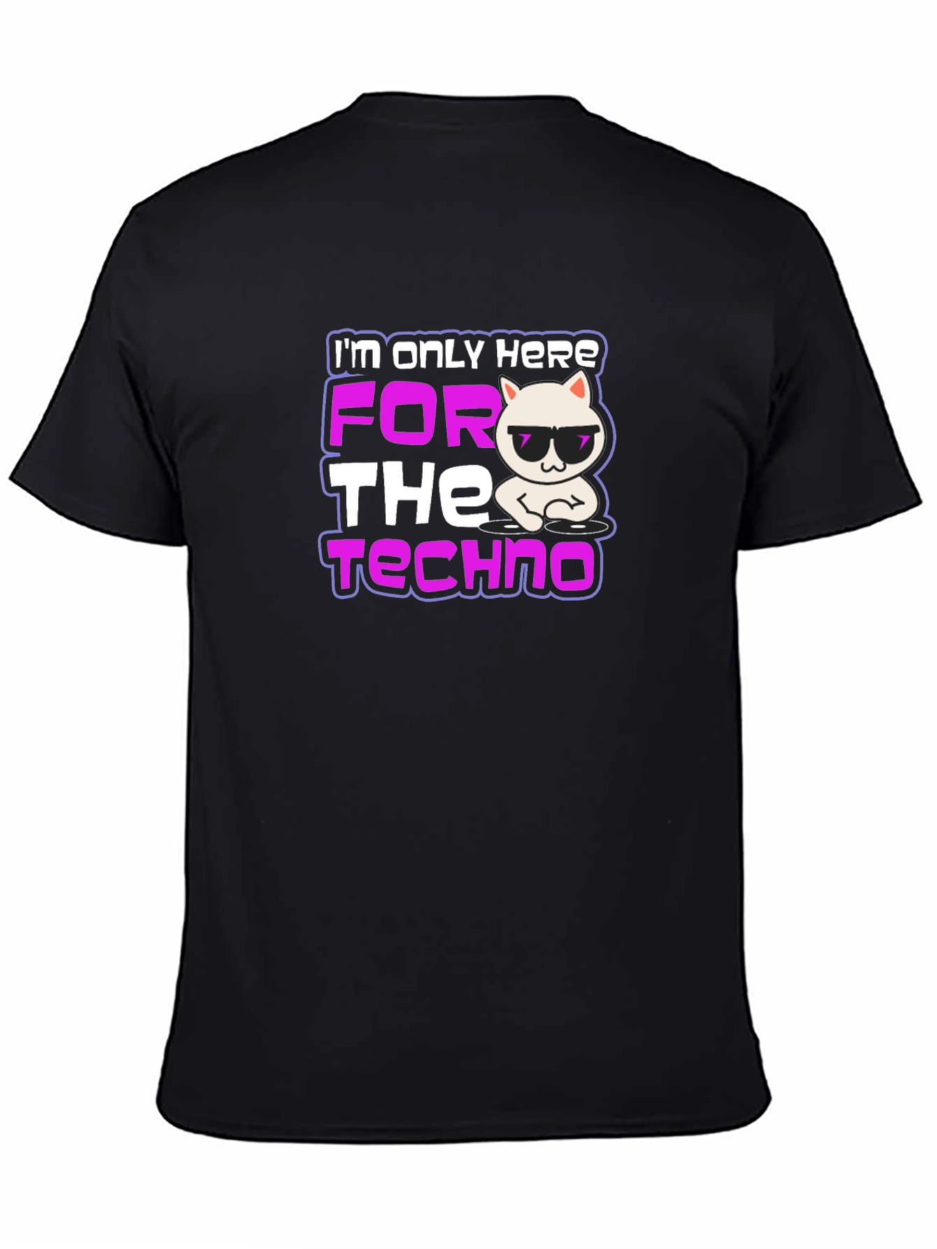 Techno Cat T-Shirt - DJ Kitten Rave Tee