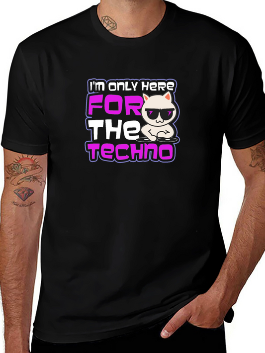 Techno Cat T-Shirt - DJ Kitten Rave Tee