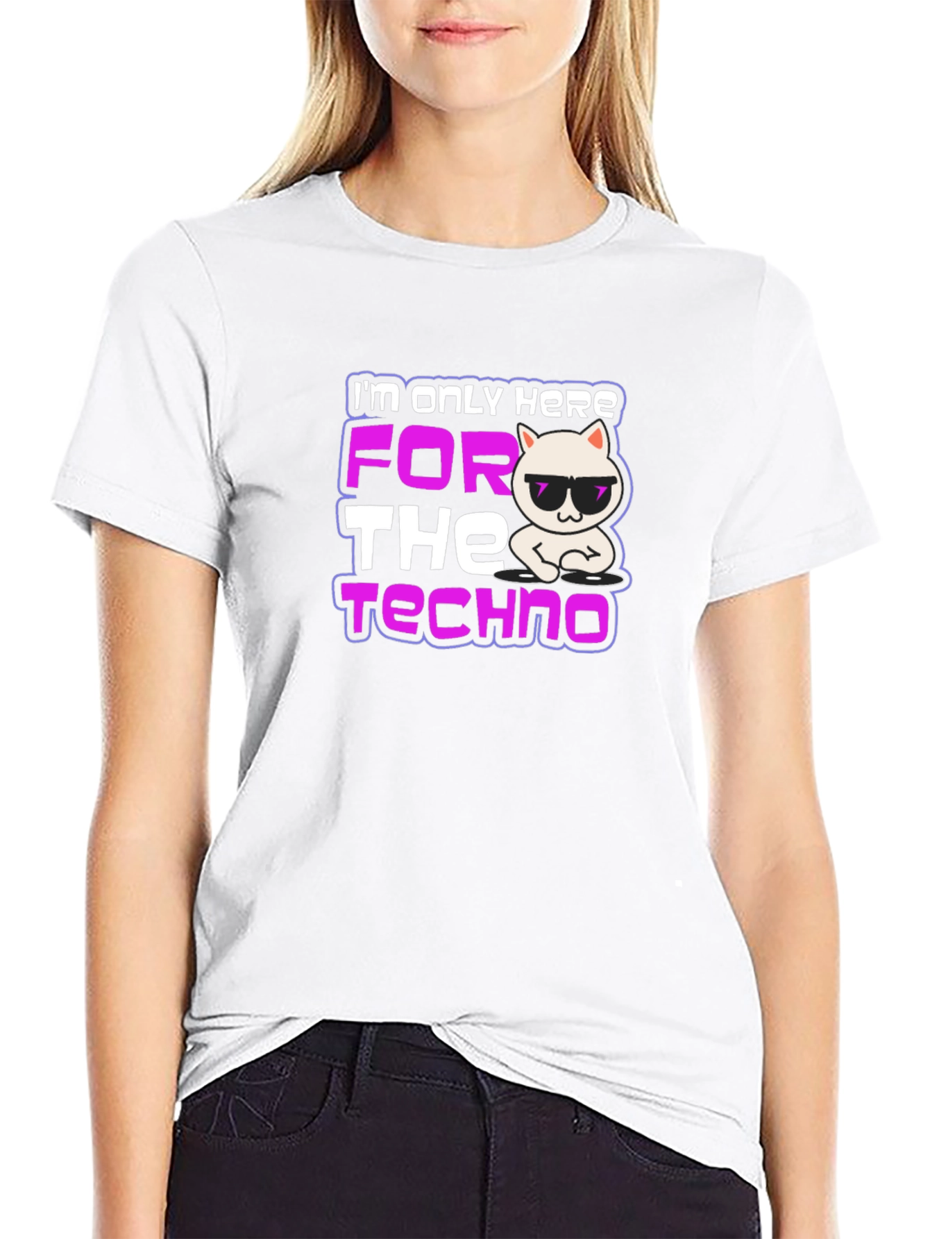 Techno Cat T-Shirt - DJ Kitten Rave Tee