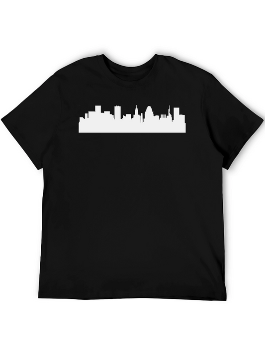 Cityscape Graphic Tee - Black
