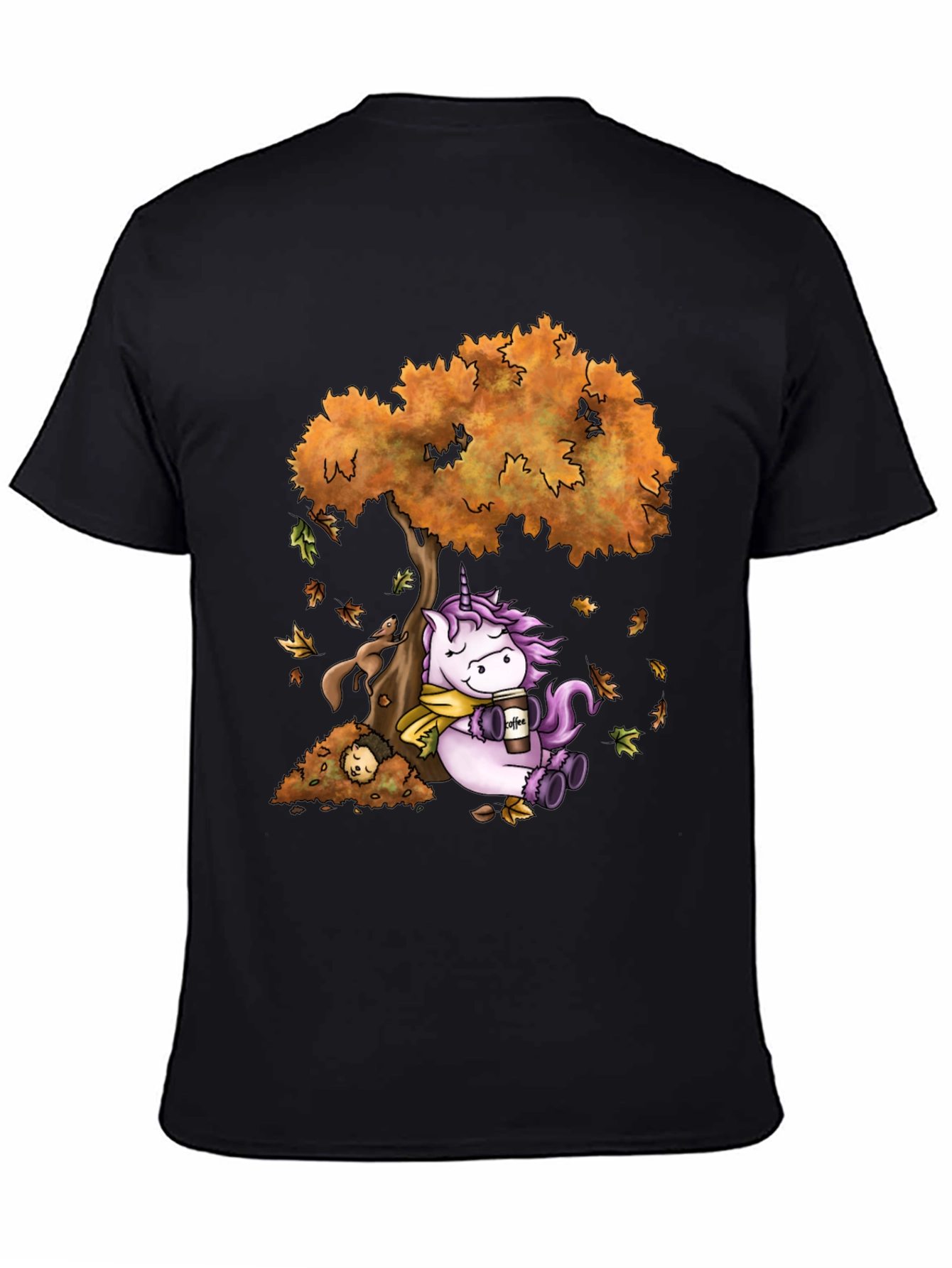 Unicorn Autumn Coffee T-Shirt