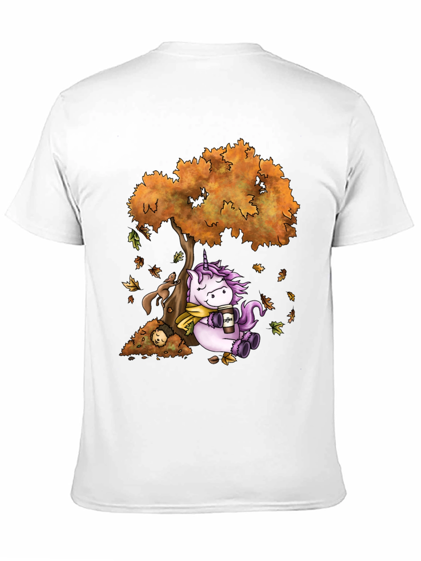 Unicorn Autumn Coffee T-Shirt