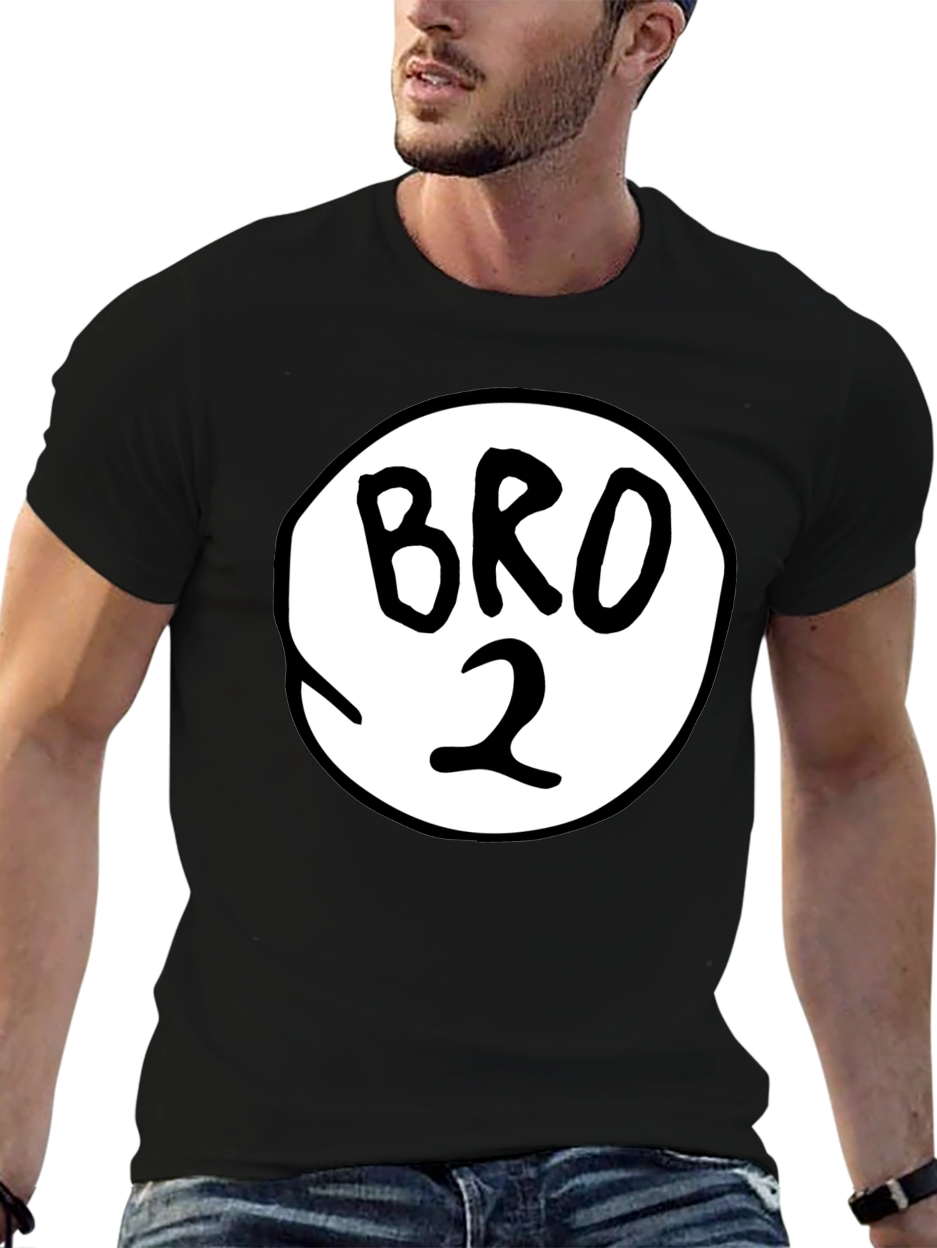 Bro 2 Black Graphic Tee