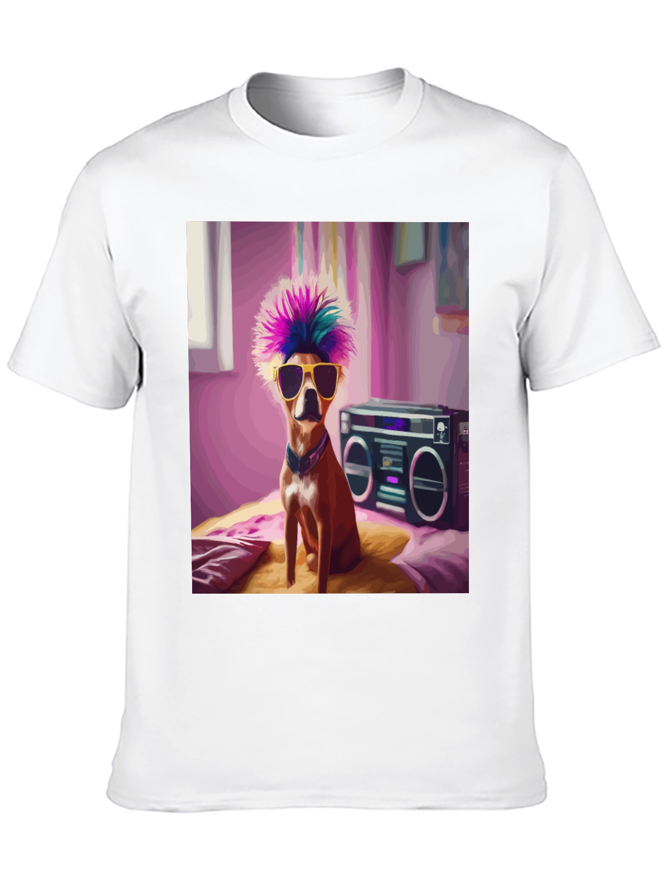 Cool Dog Boombox Graphic Tee