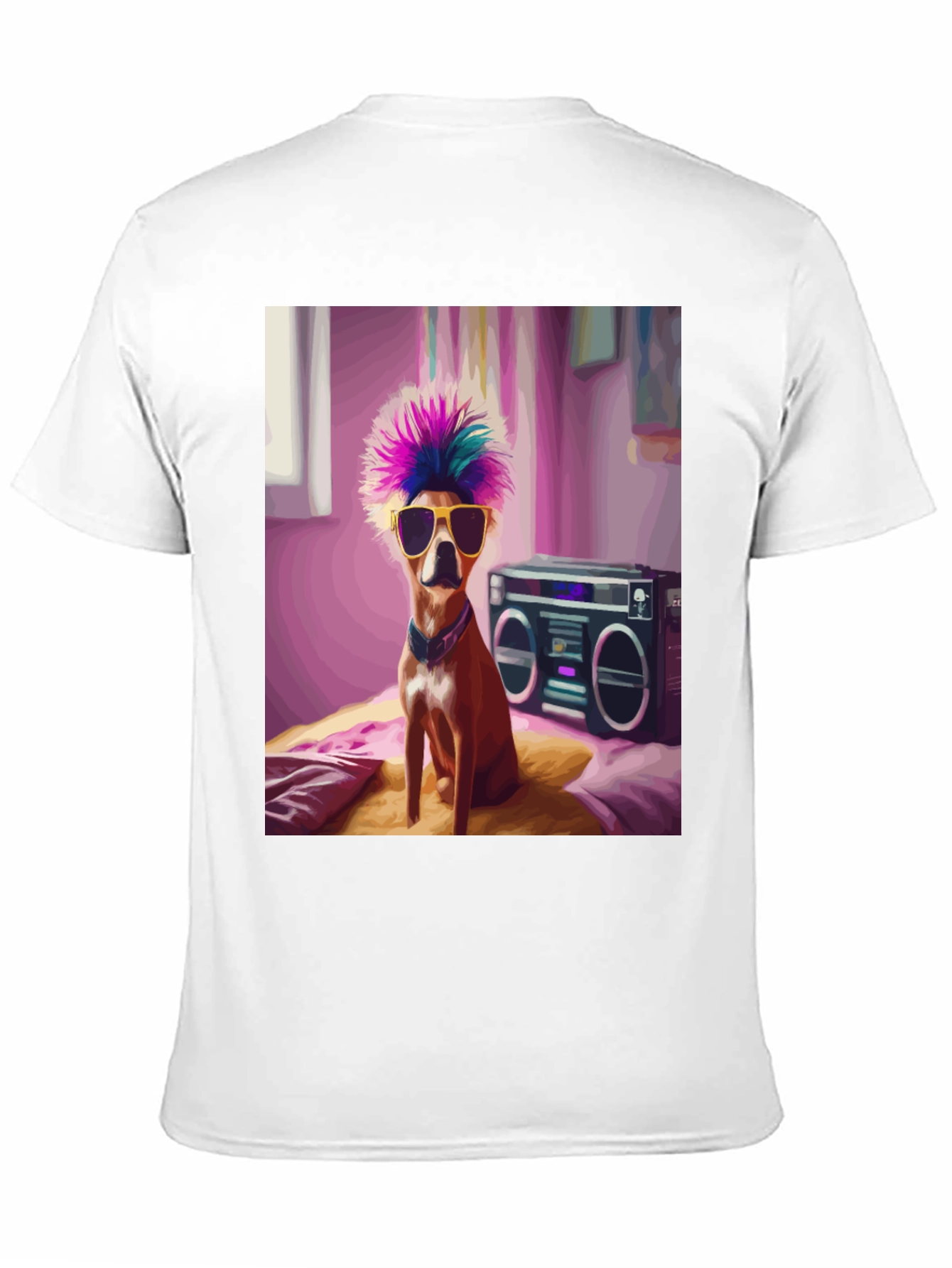 Cool Dog Boombox Graphic Tee