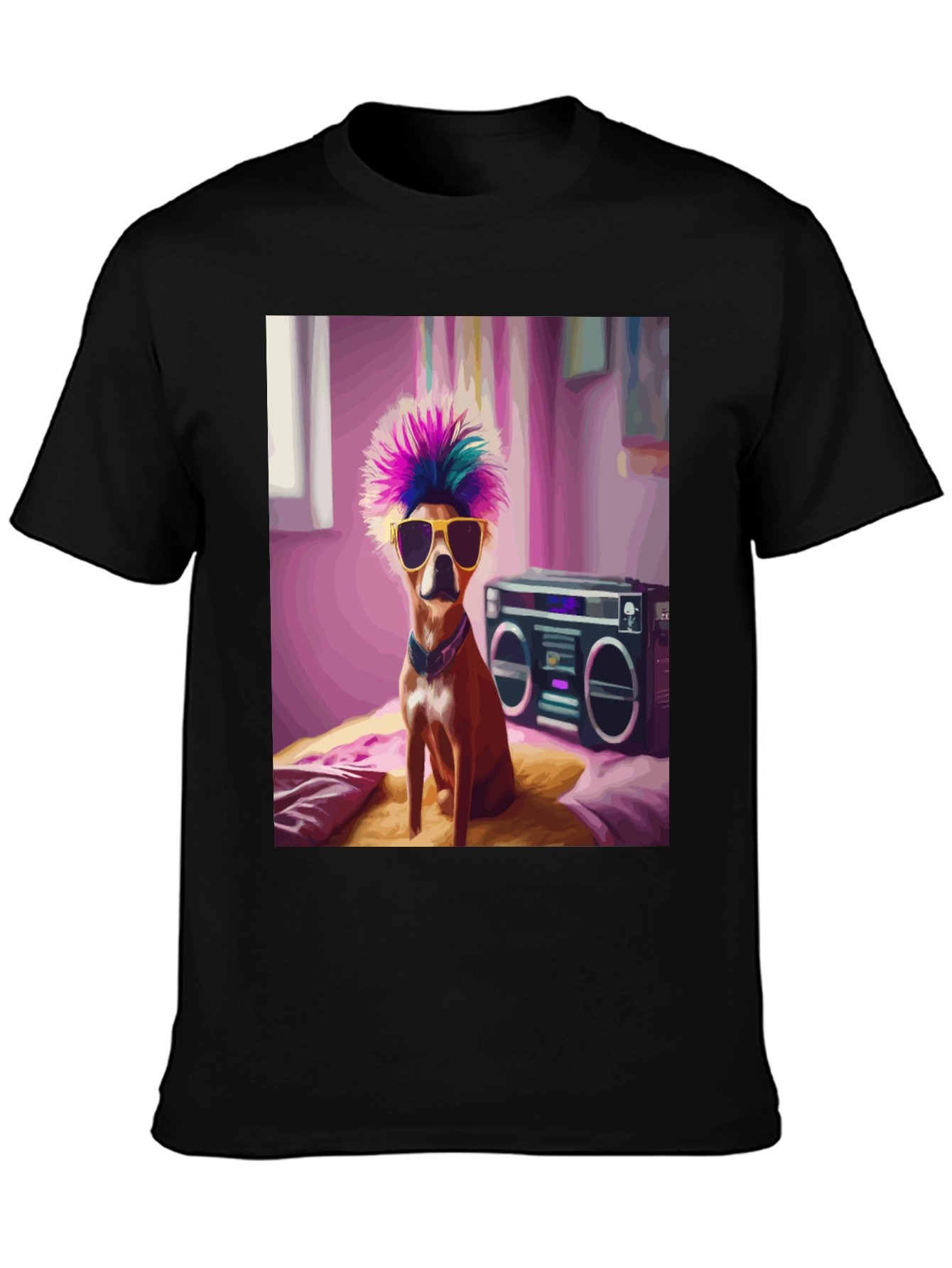 Cool Dog Boombox Graphic Tee