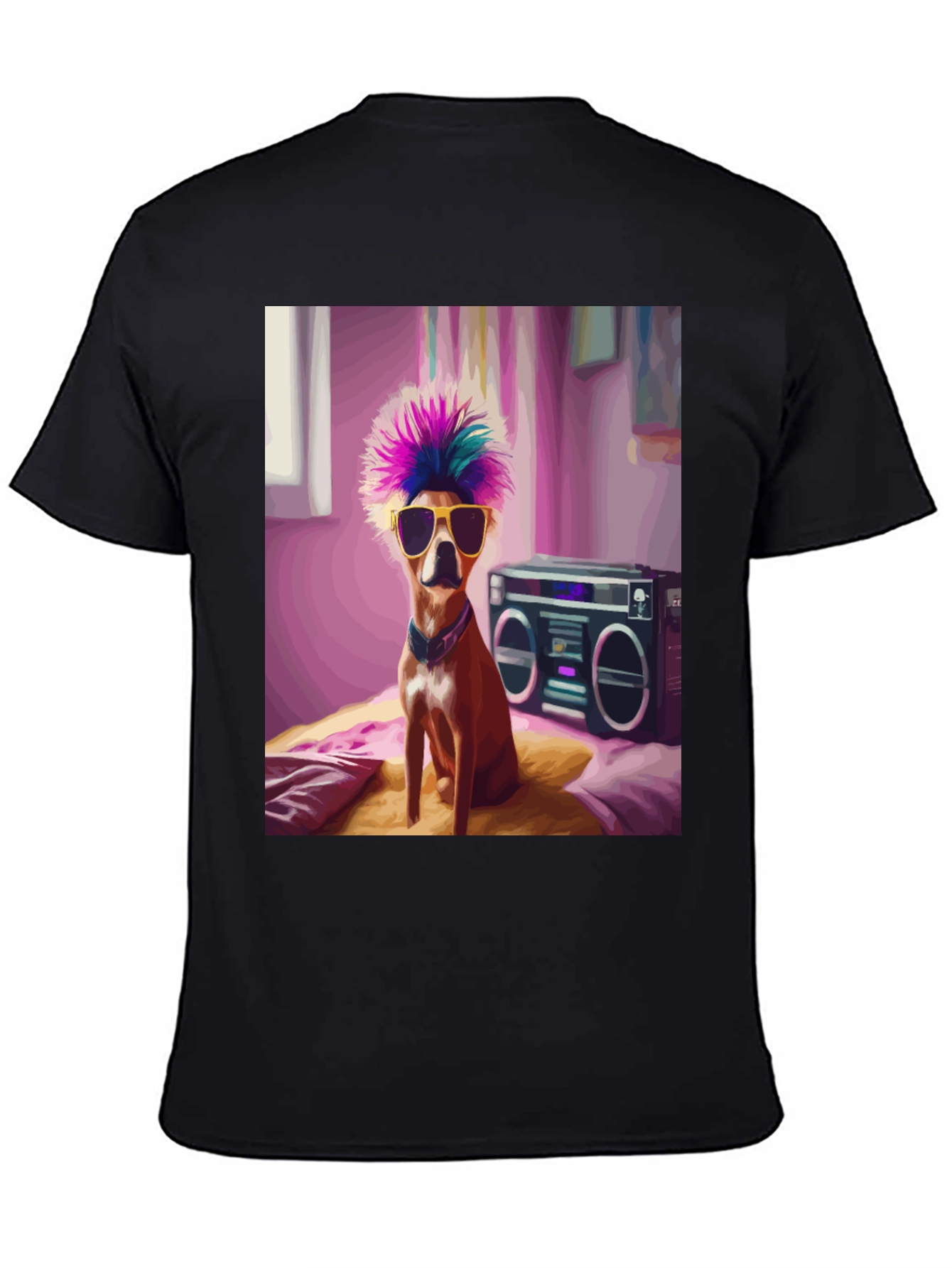 Cool Dog Boombox Graphic Tee