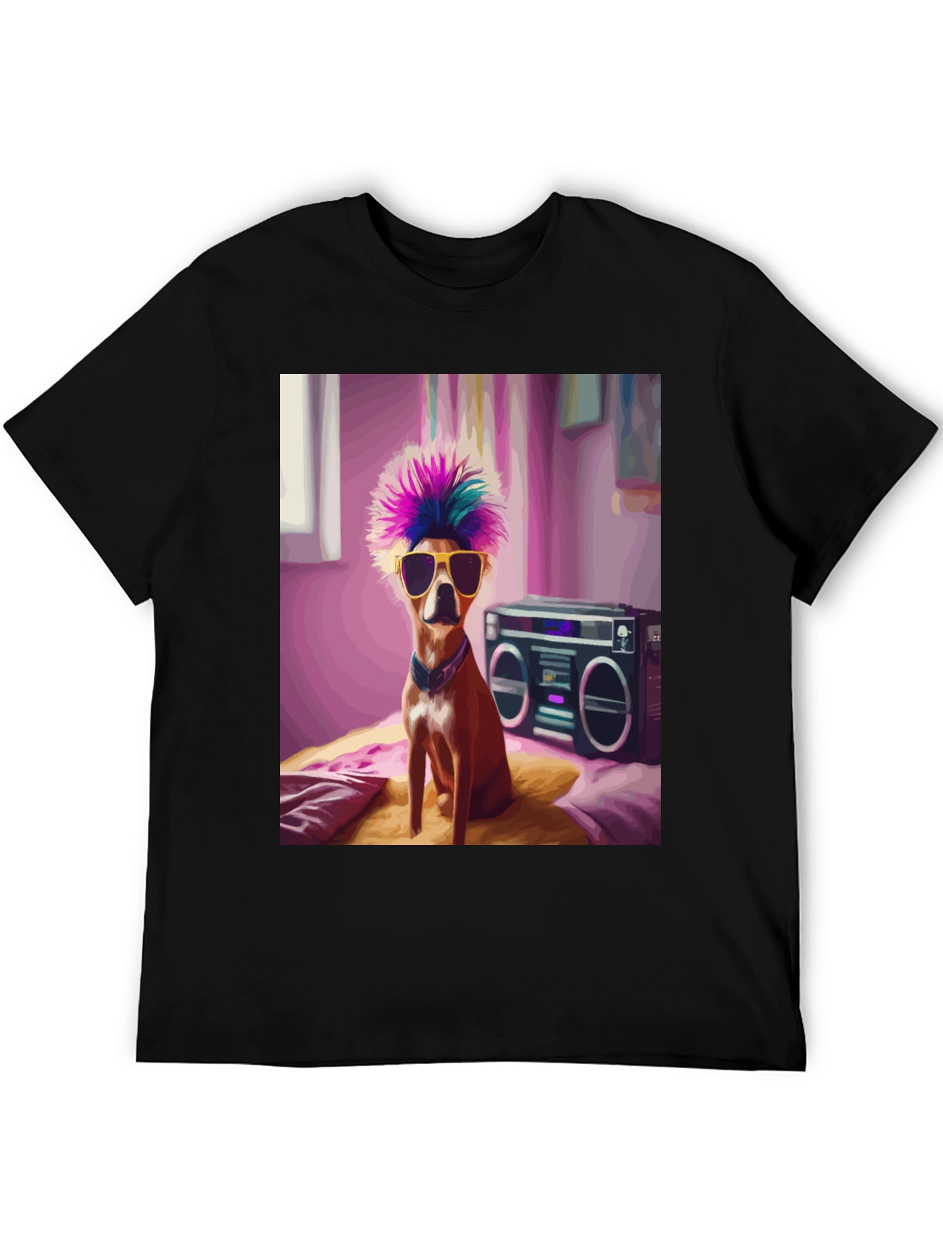 Cool Dog Boombox Graphic Tee