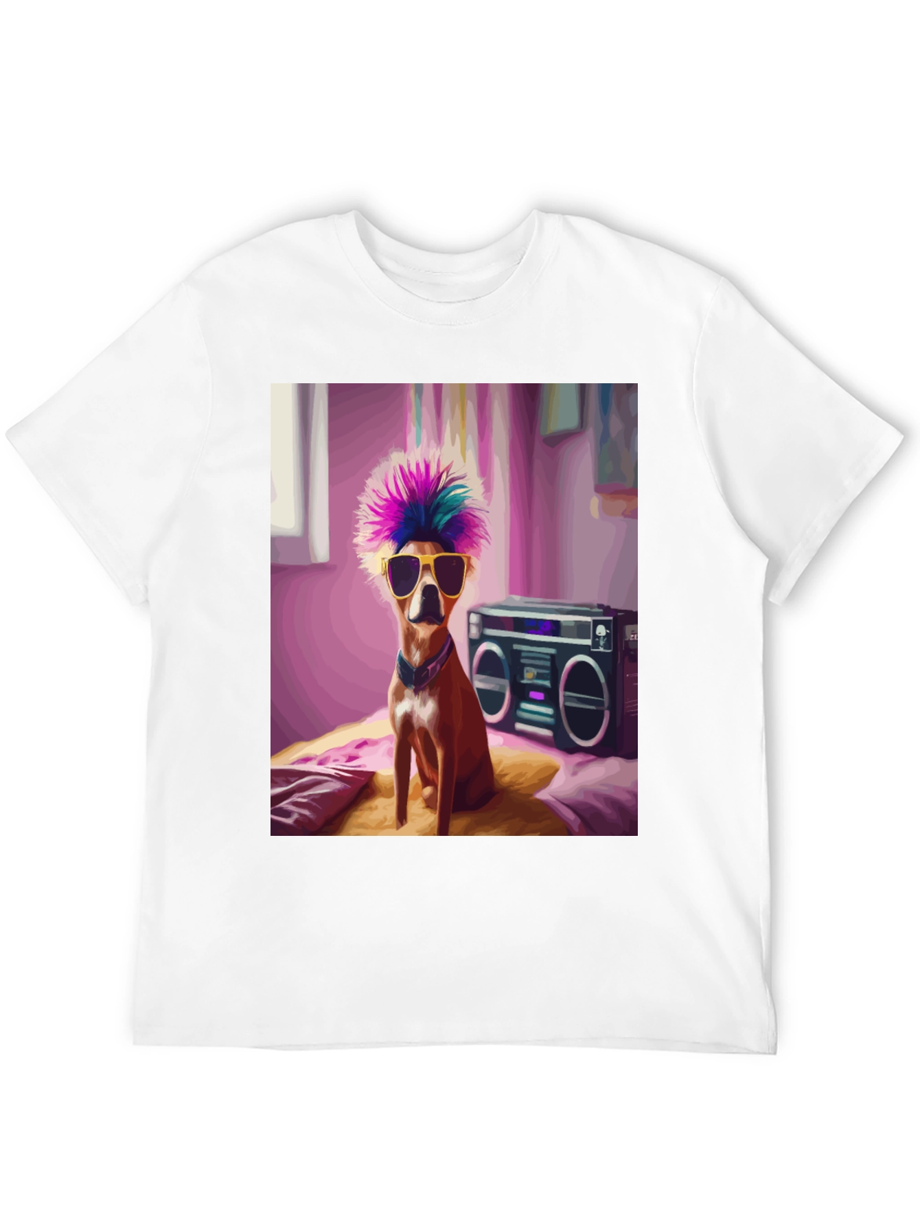 Cool Dog Boombox Graphic Tee