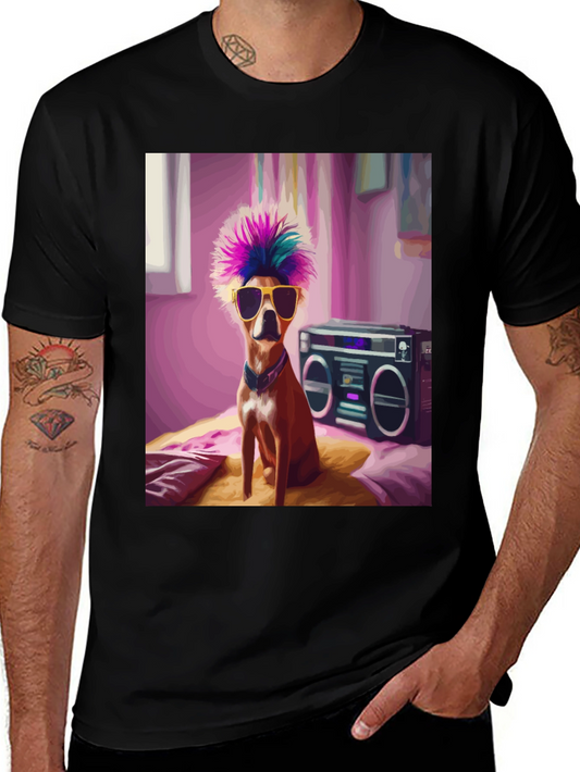 Cool Dog Boombox Graphic Tee