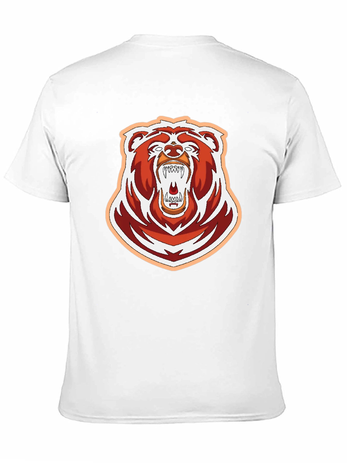 Bold Roaring Bear Graphic Tee - Black