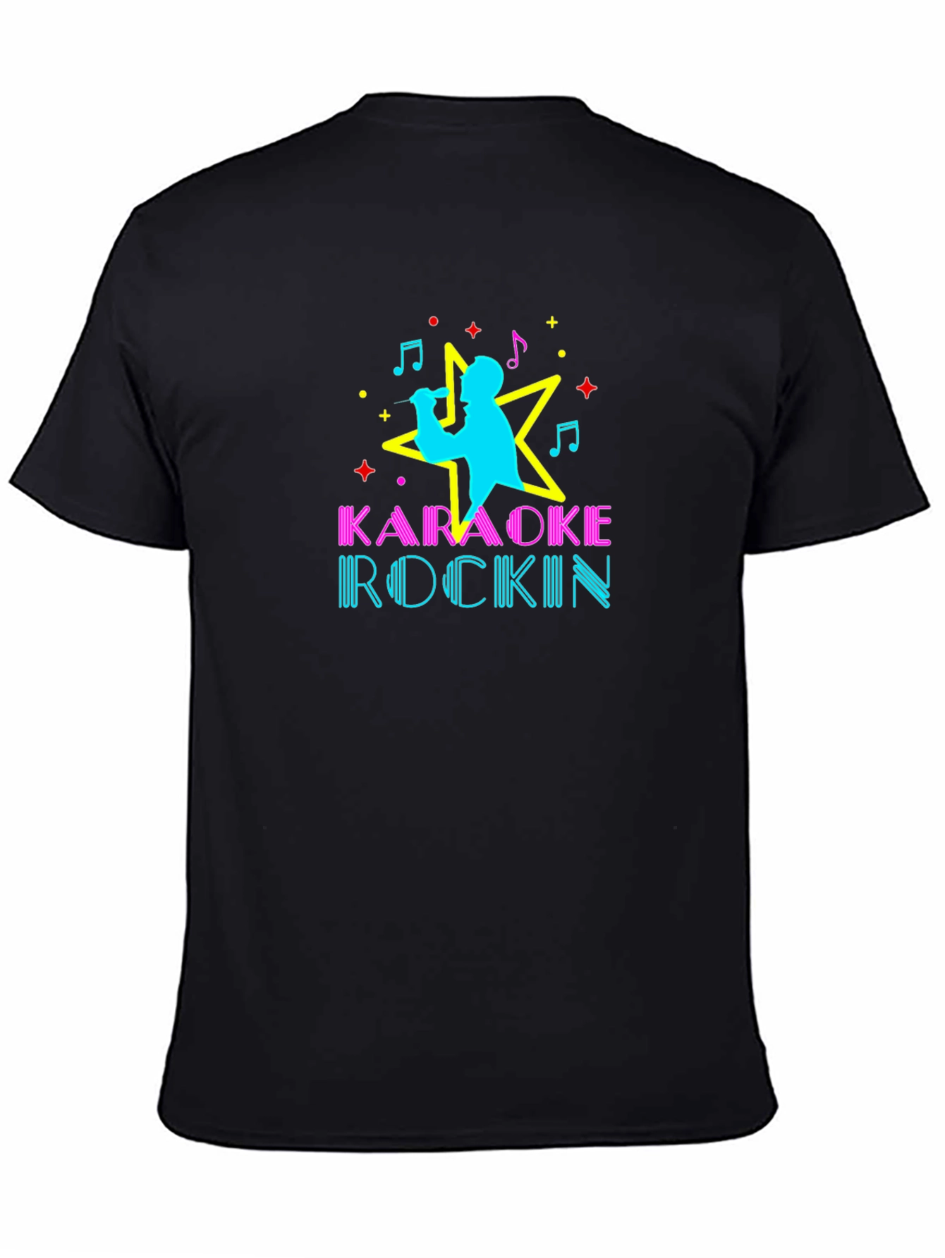 Karaoke Rockin Black Graphic Tee