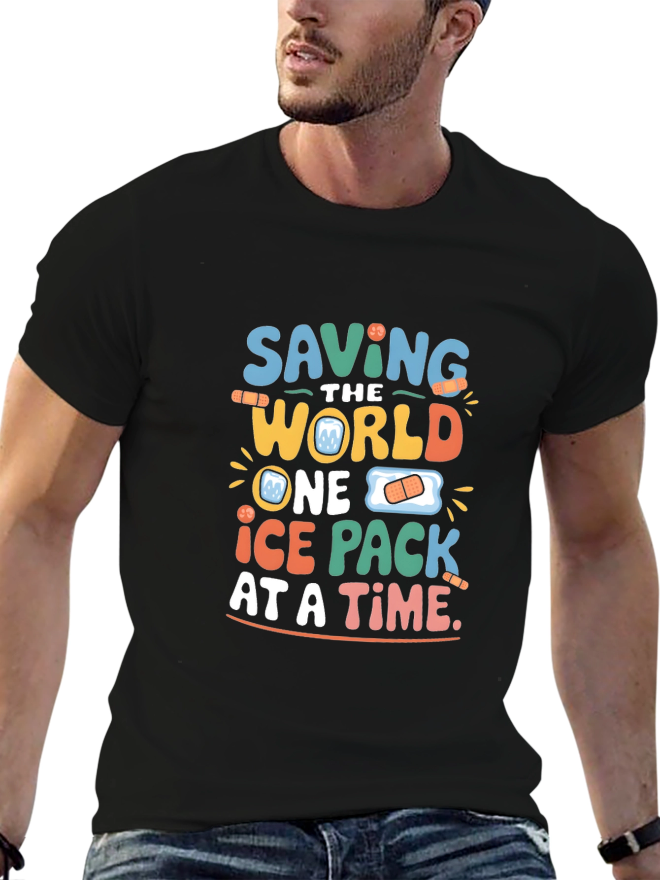 Saving The World Ice Pack T-Shirt