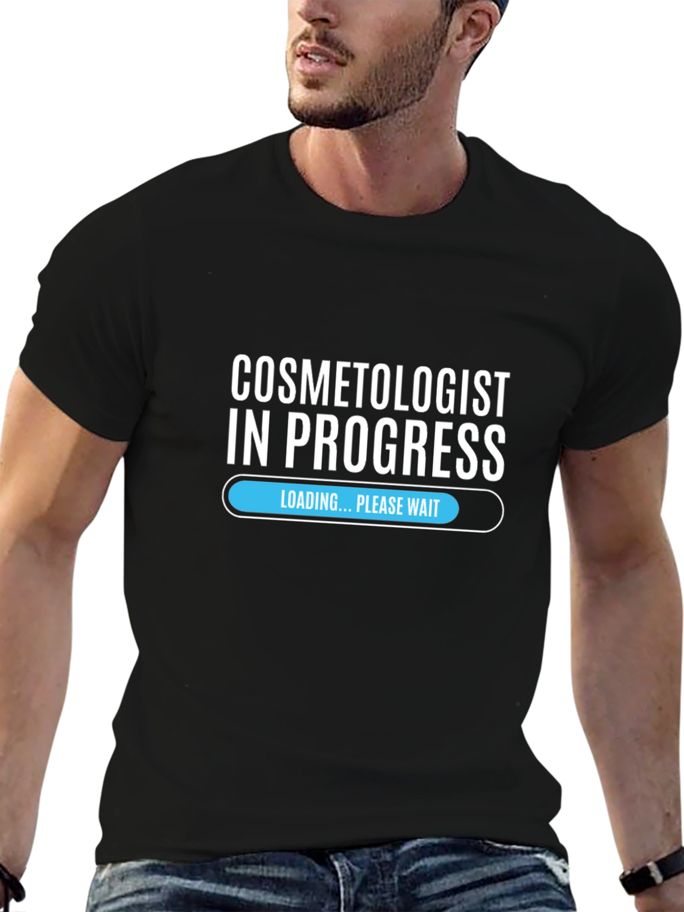 Cosmetologist in Progress Black Graphic Tee
