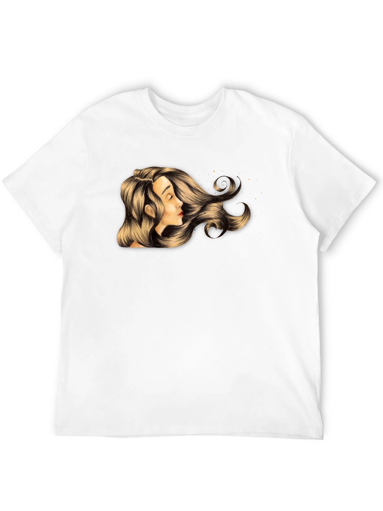 Woman Portrait Graphic T-Shirt - Stylish Black Tee