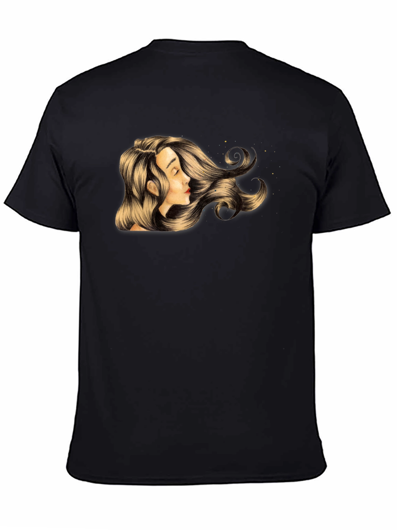 Woman Portrait Graphic T-Shirt - Stylish Black Tee