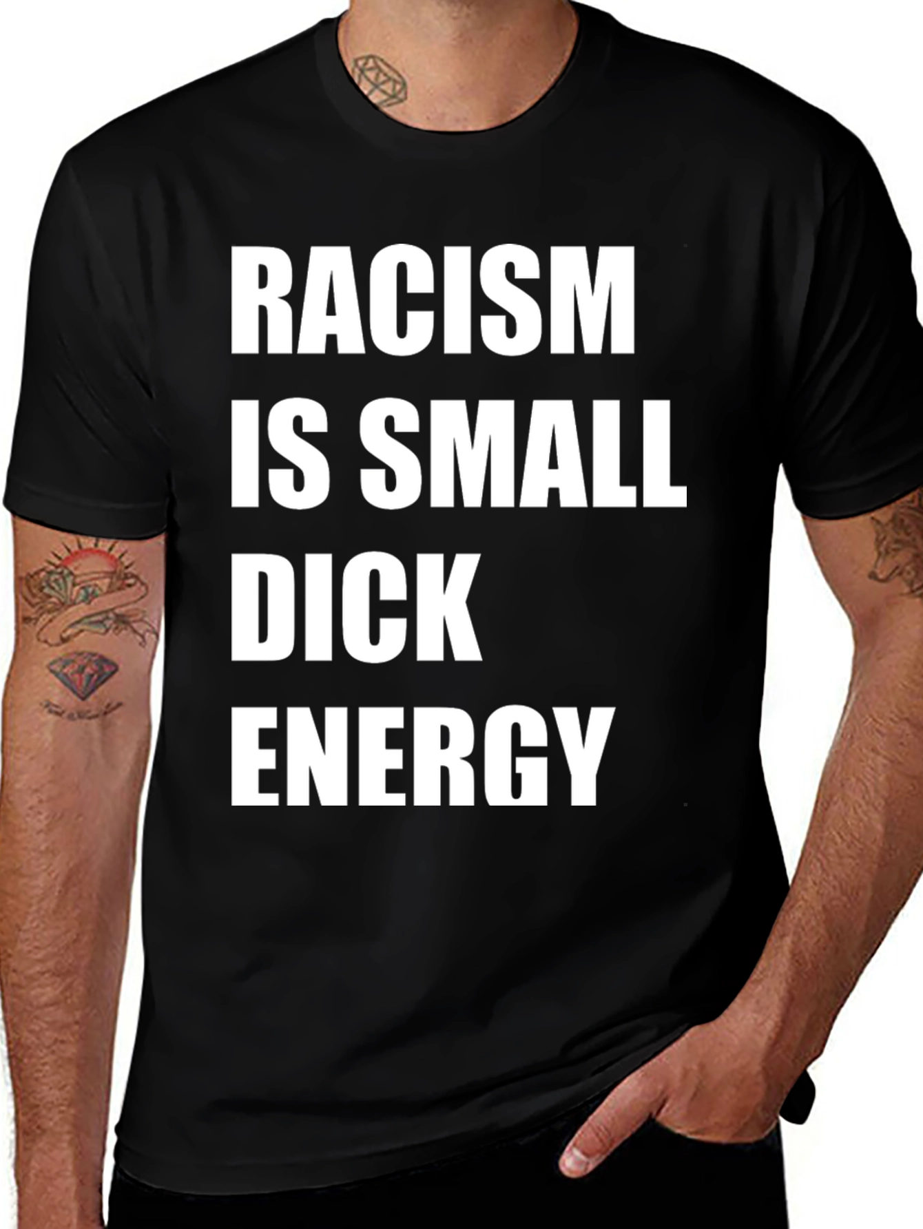 Racism is Small Dick Energy Graphic Tee