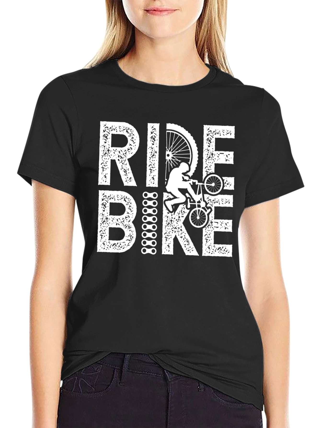 Ride Bike Graphic Tee -  Unisex Cotton T-Shirt