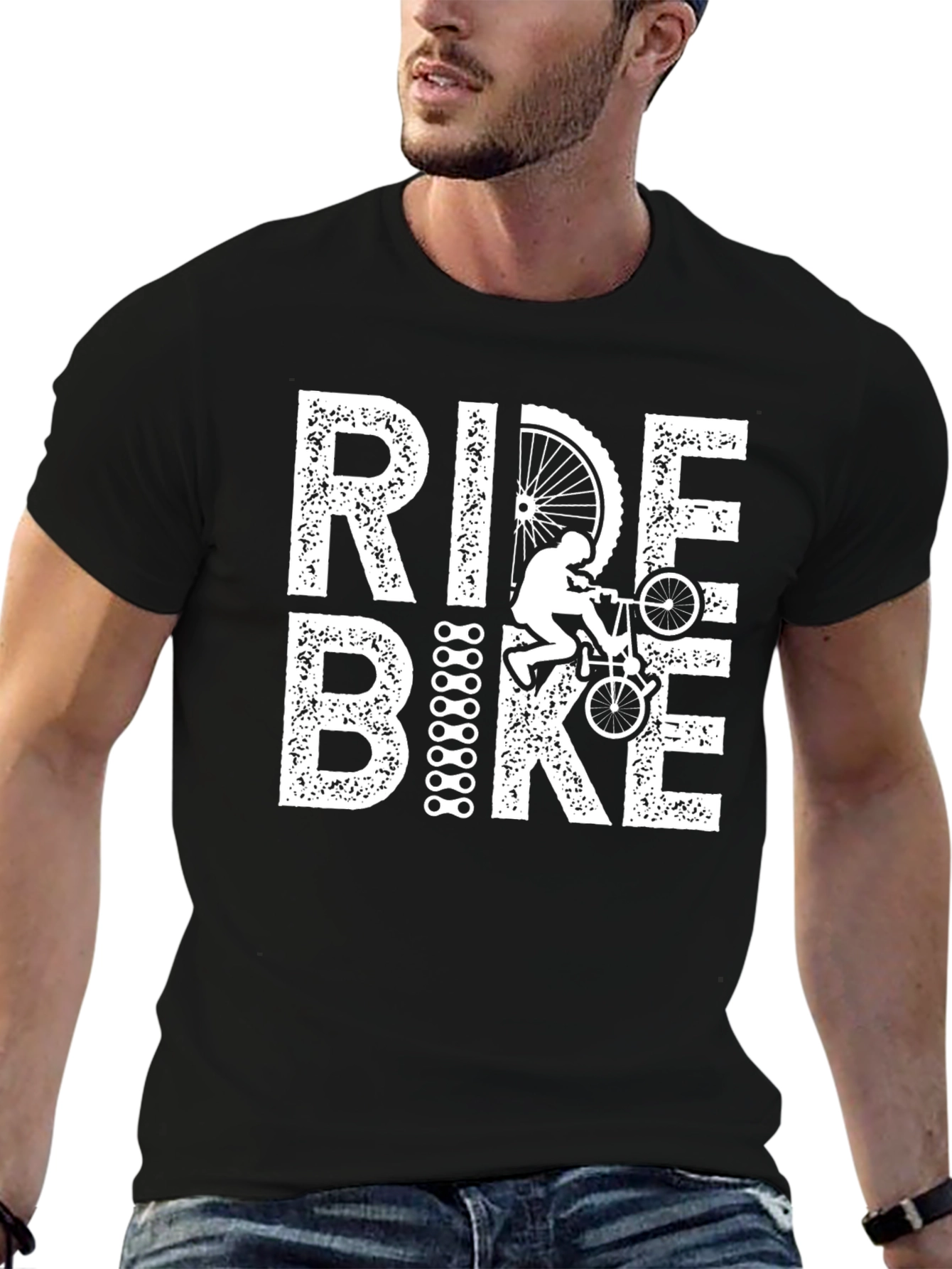 Ride Bike Graphic Tee -  Unisex Cotton T-Shirt