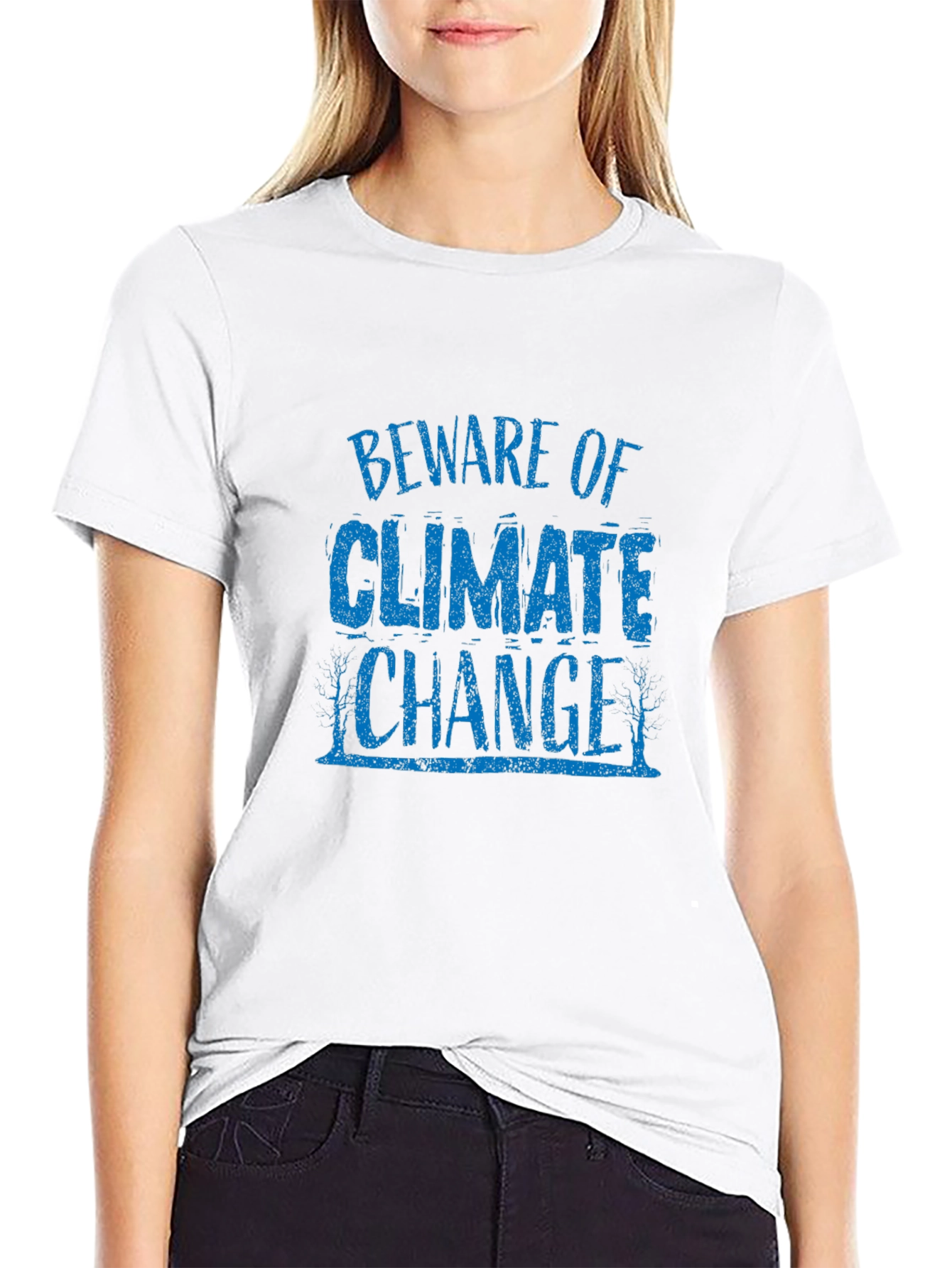 Beware of Climate Change Graphic Tee - Black